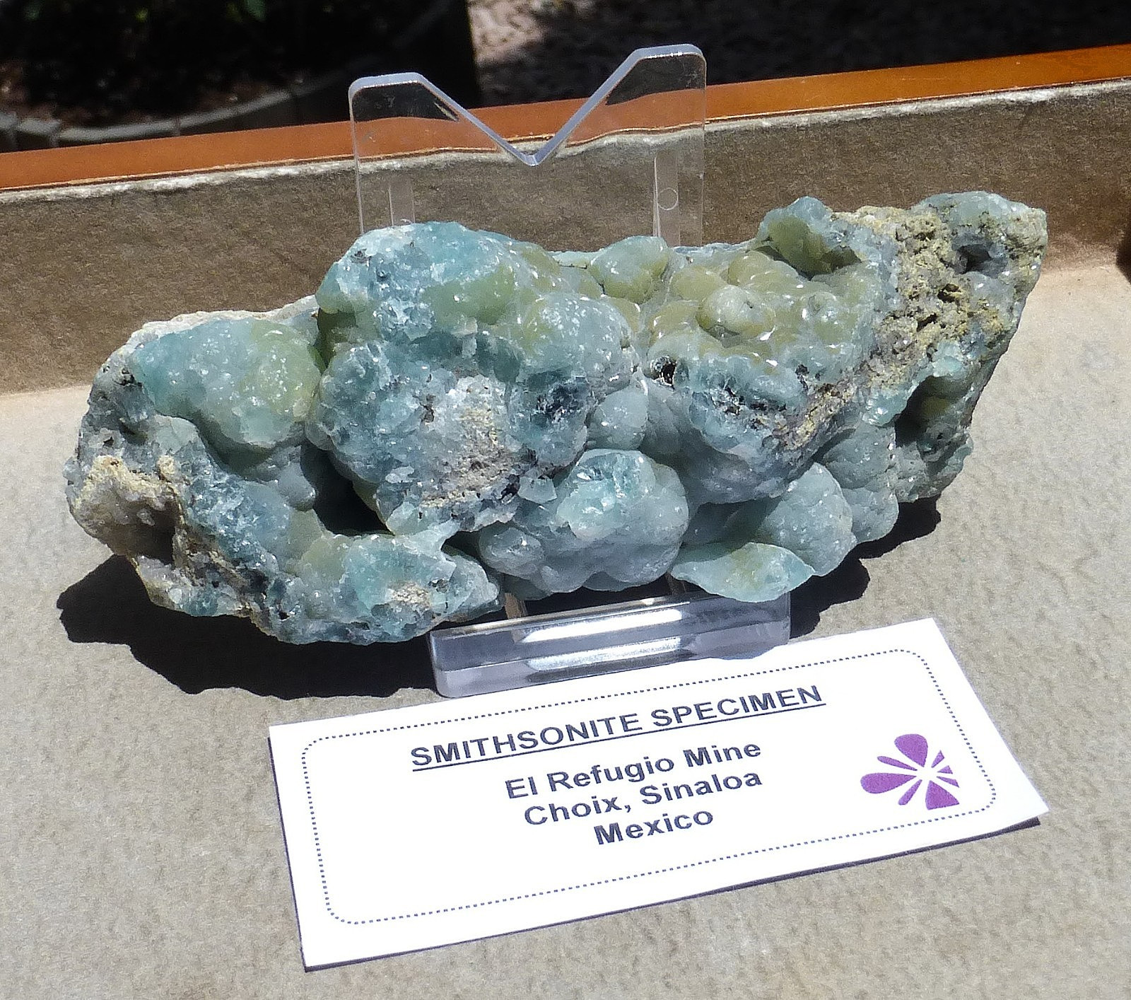 Large GREEN Smithsonite specimen from Choix Sinaloa Mexico (295 grams.)