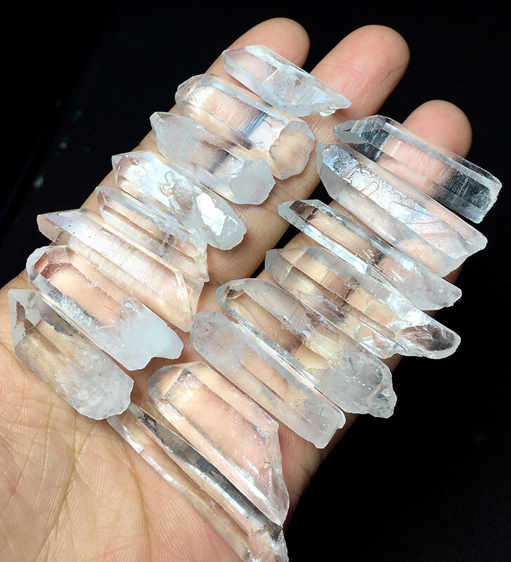 100g Tibet Himalayan RARE Natural clear Lemurian Quartz Crystal point