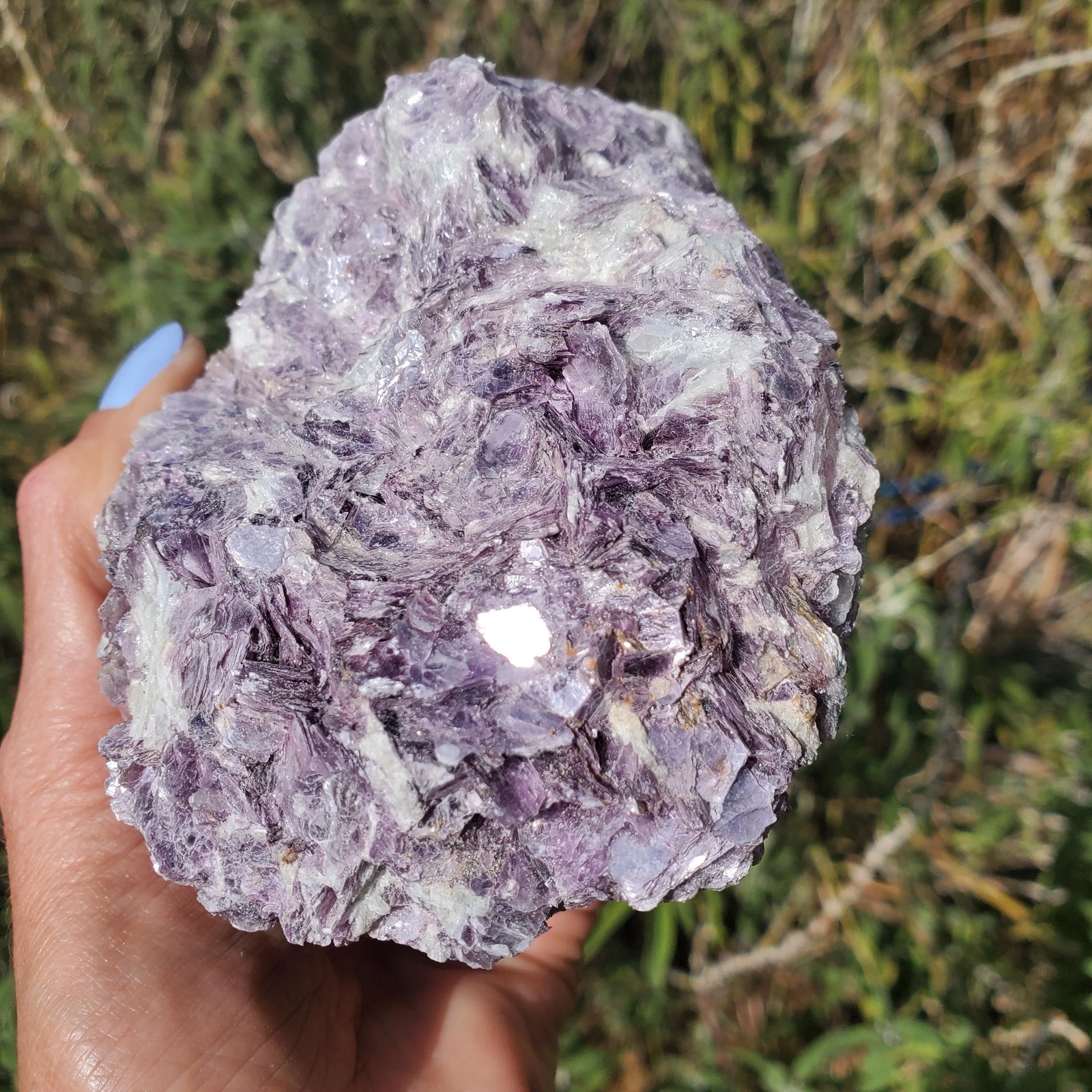 Raw Mica Lilac Pink Purple Flashy Sparkly Display Rock | A Grade | 766 grams