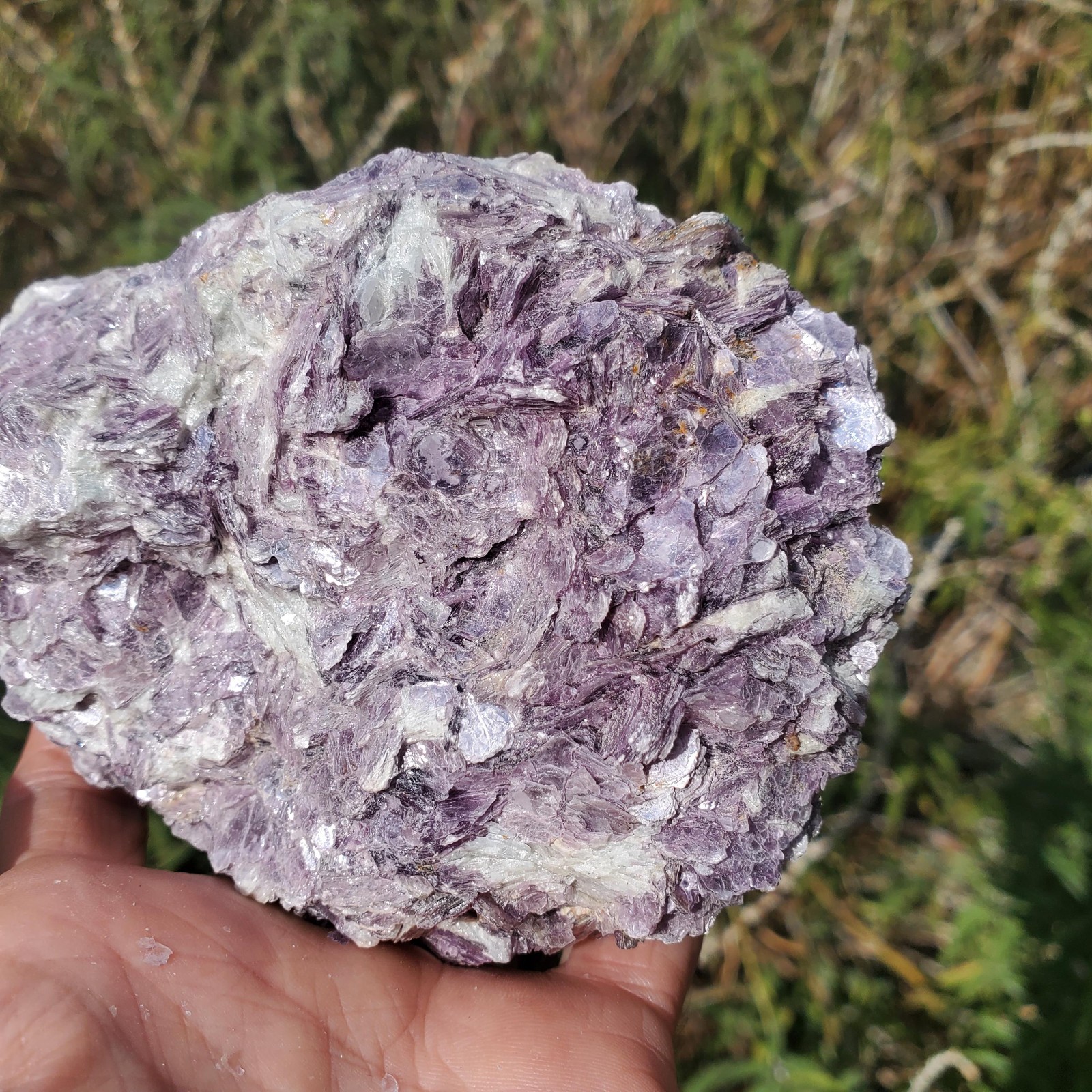 Raw Mica Lilac Pink Purple Flashy Sparkly Display Rock | A Grade | 766 grams