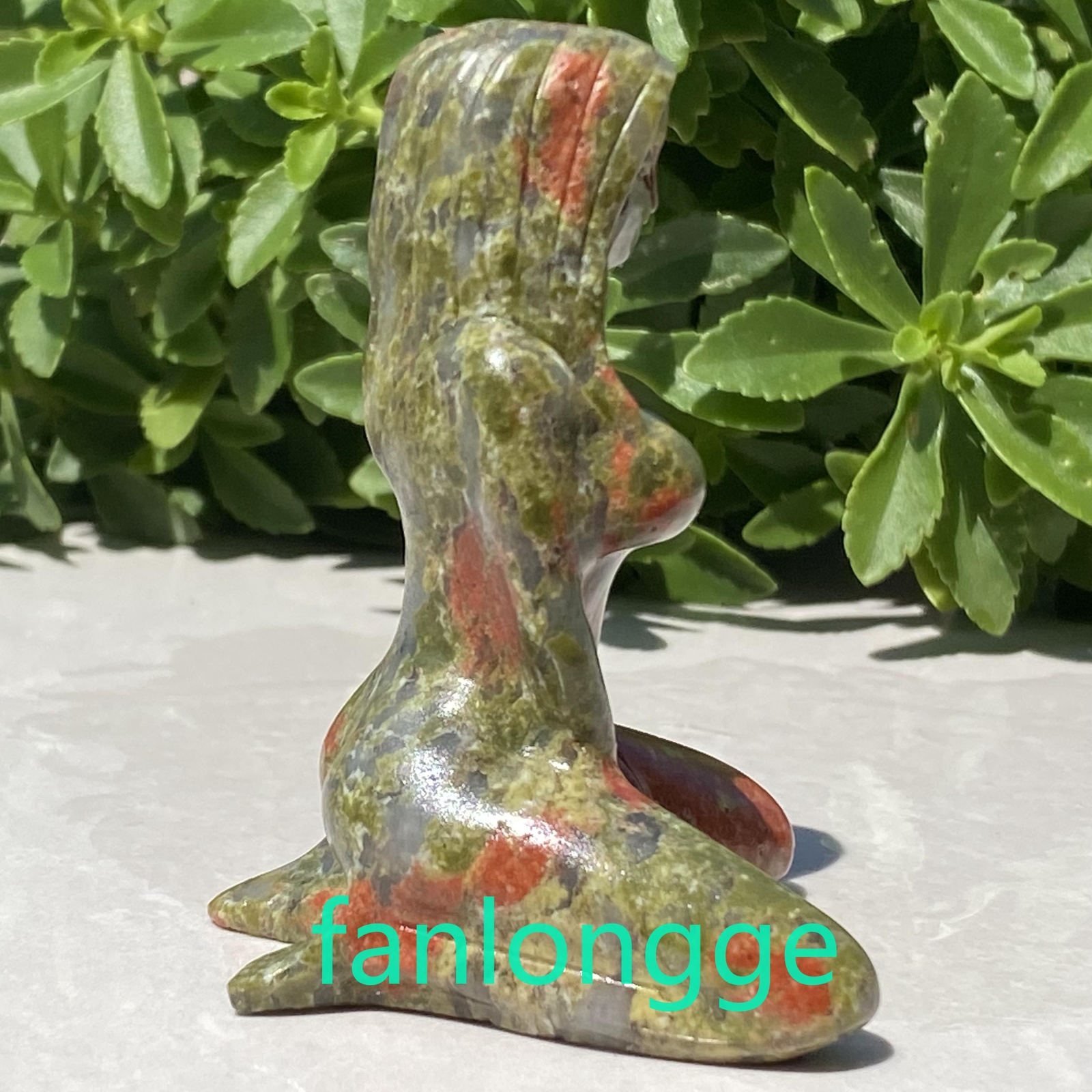 3″ Natural Unakite Women Naked Quartz Crystal Skull Carved Goddess Reiki 1pc
