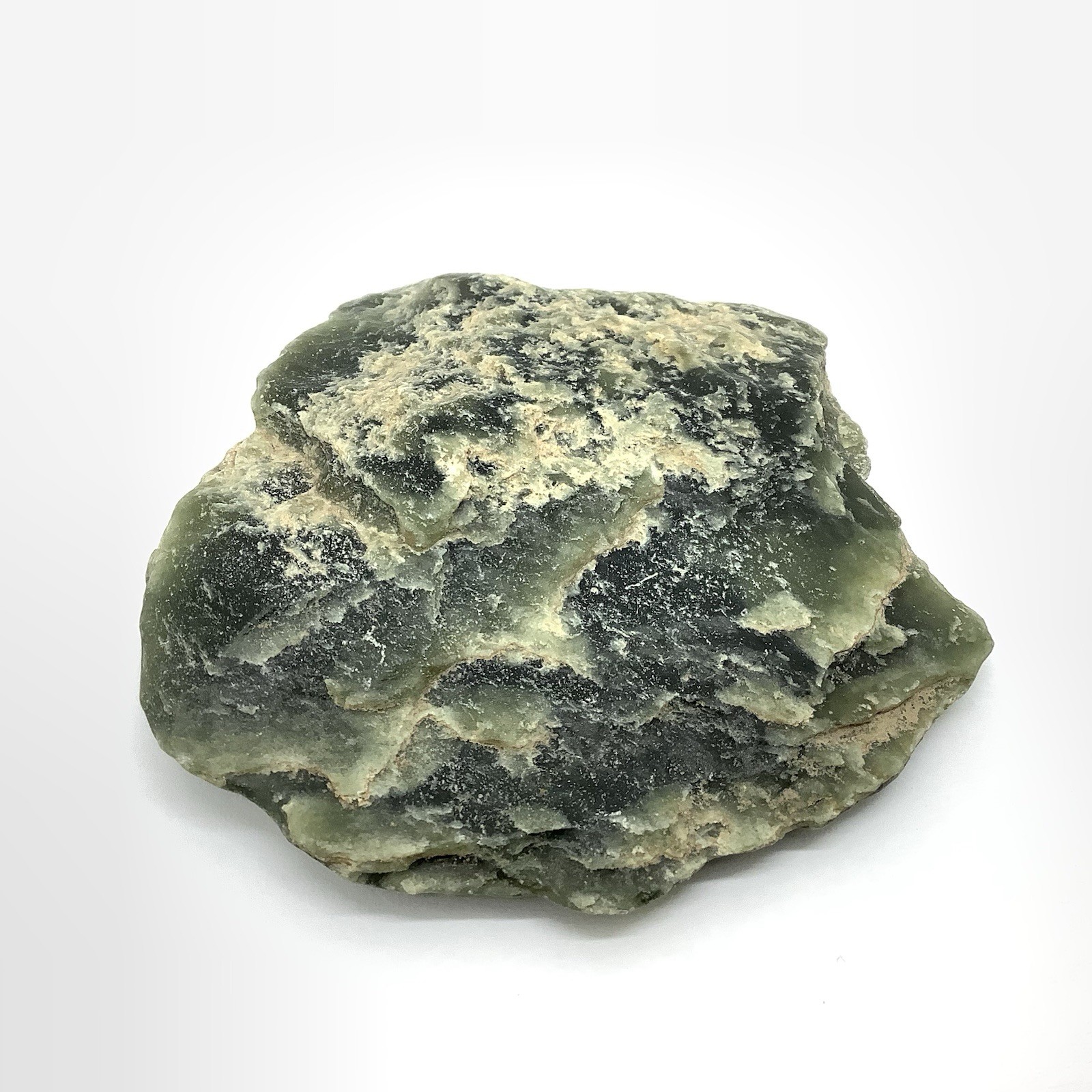 Wyoming Jade Pebble Green Nephrite Jade Slick Ventifact Desert Stone Specimen 48