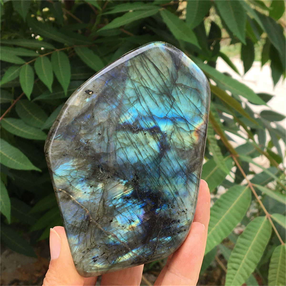 620g Natural Labradorite Mineral Quartz Crystal Mineral Reiki healing