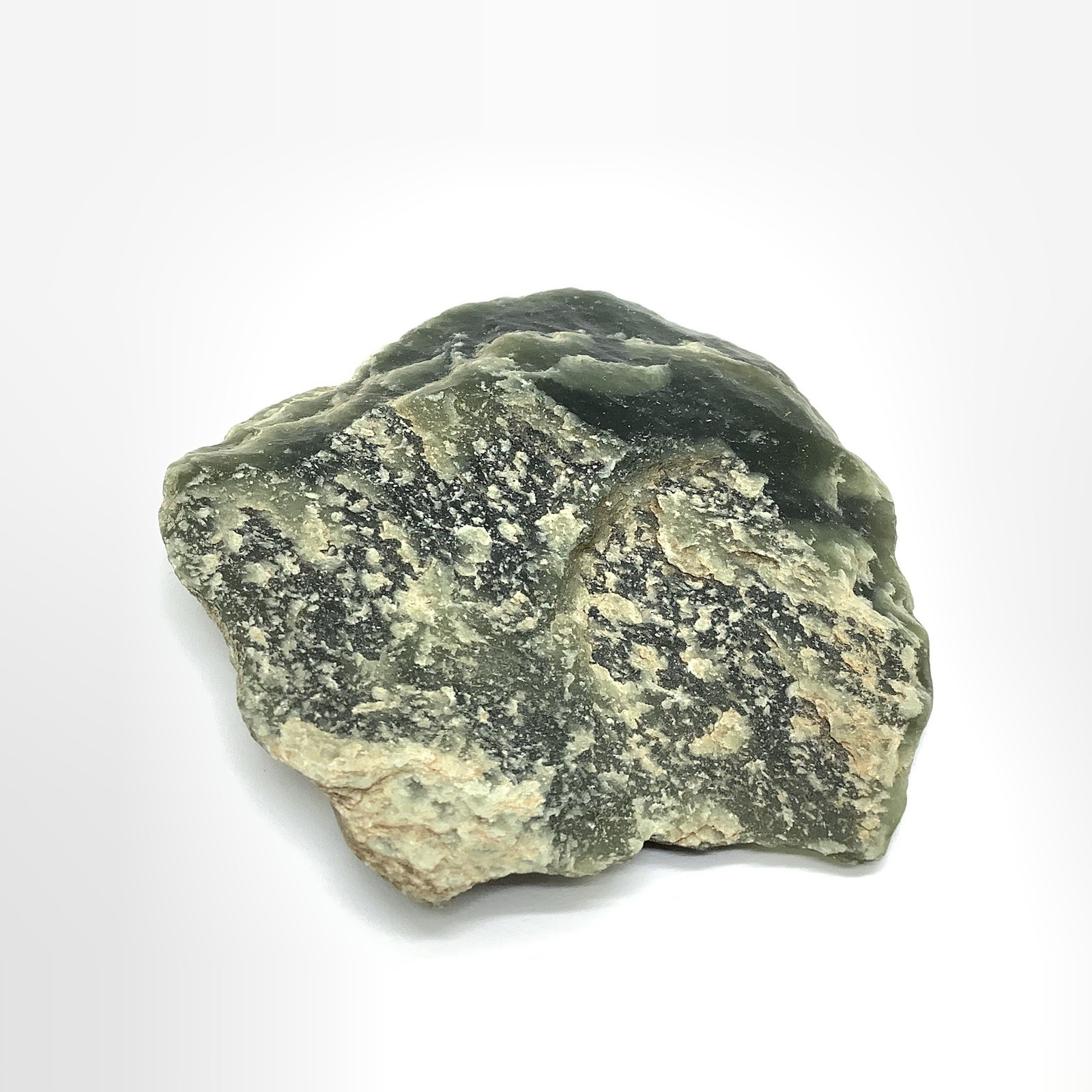 Wyoming Jade Pebble Green Nephrite Jade Slick Ventifact Desert Stone Specimen 48