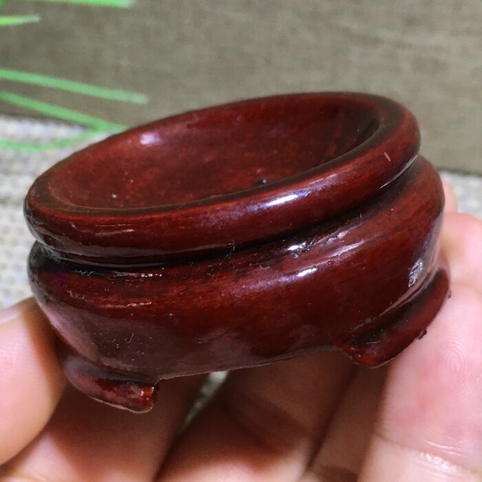 2PCS 50mm Red Rosewood Wooden Base Stand holding Crystal ball/sphere