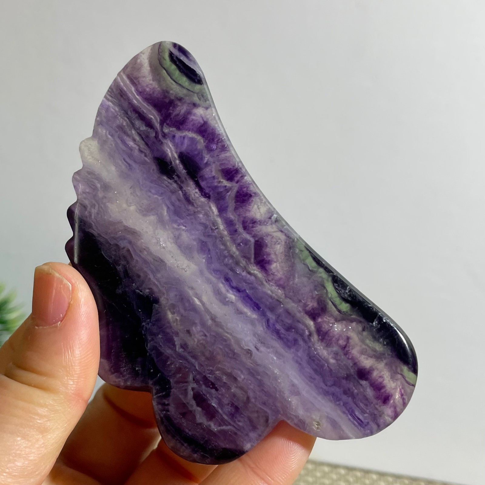 74g beautiful Rainbow Fluorite Rough stone specimens cure