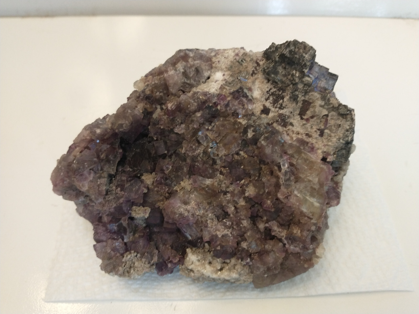 Amethyst, Calcite, & Other Minerals in Sample as Found Over 1 1/2 lbs.