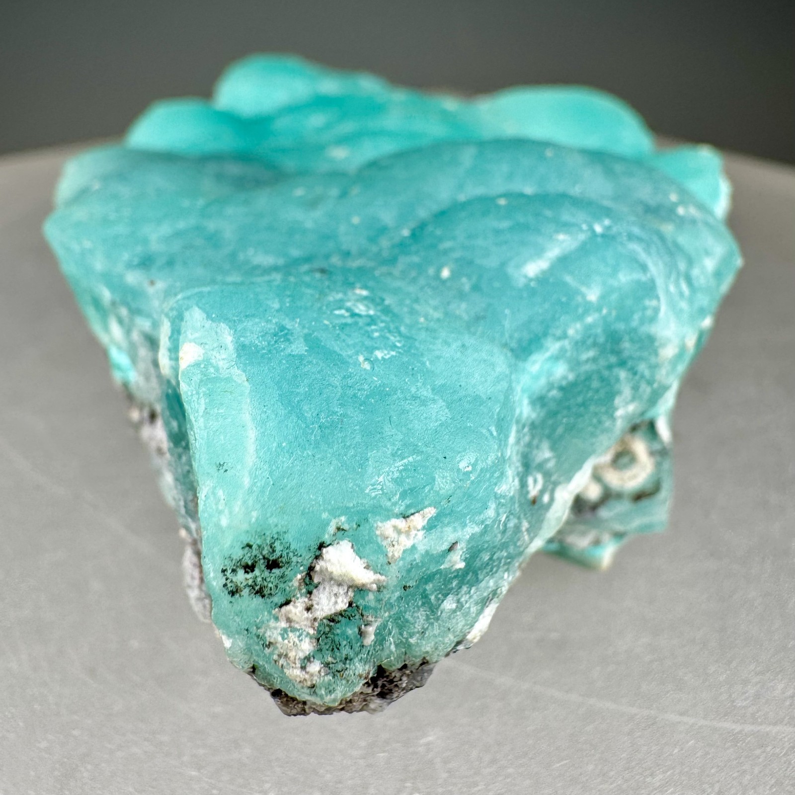Vibrant Blue Smithsonite: Yanga Koubenza mines, Mfouati, Republic of Congo