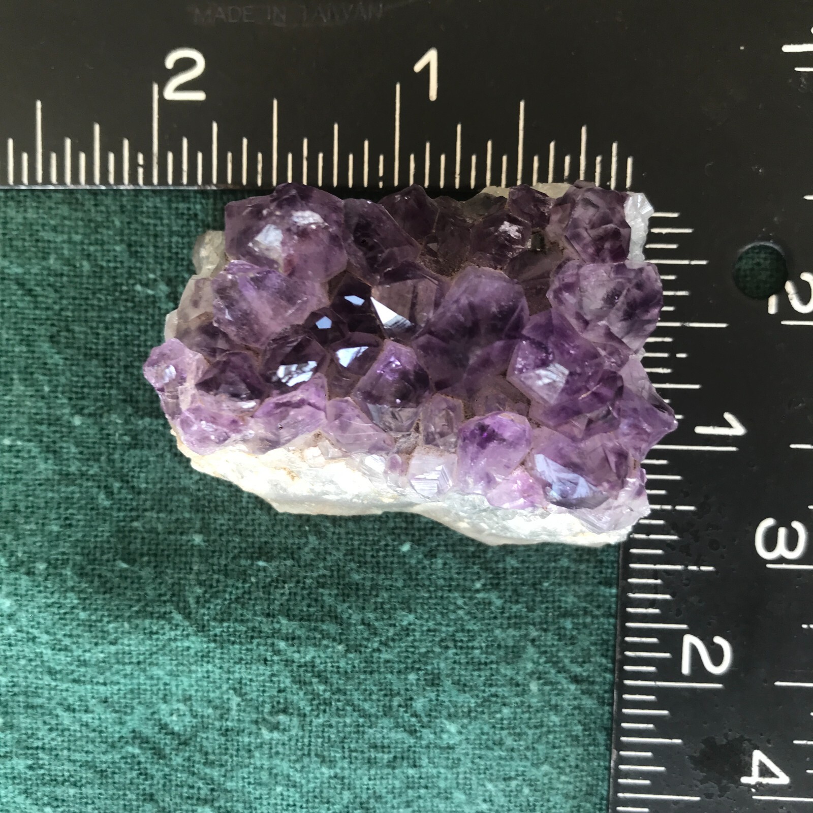 Natural Purple Amethyst Crystal Palm Stone Cluster Geode 2.5 oz 1 7/8 x 1 1/2 in