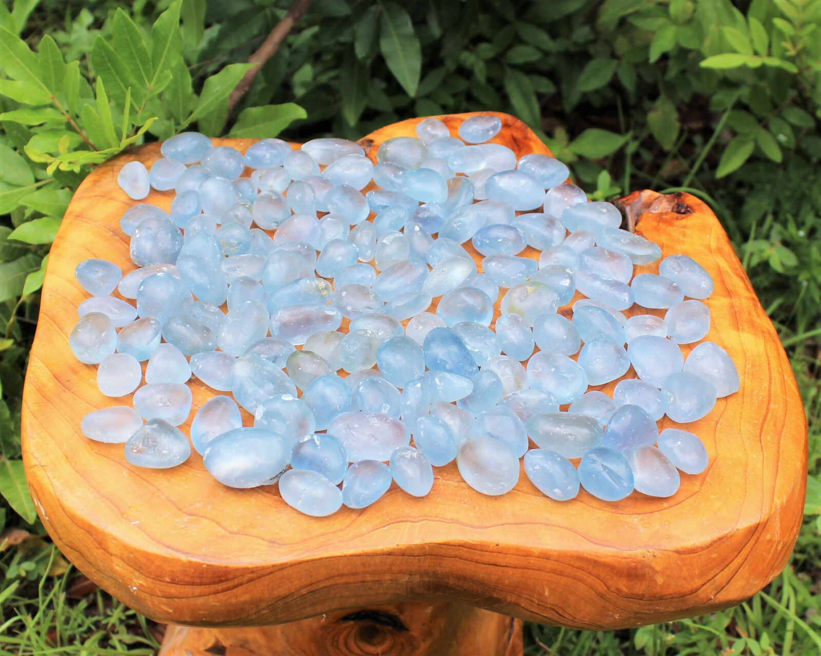 1 Medium Blue Celestite Tumbled Stone (Crystal Healing Rare Gemstone Celestine)