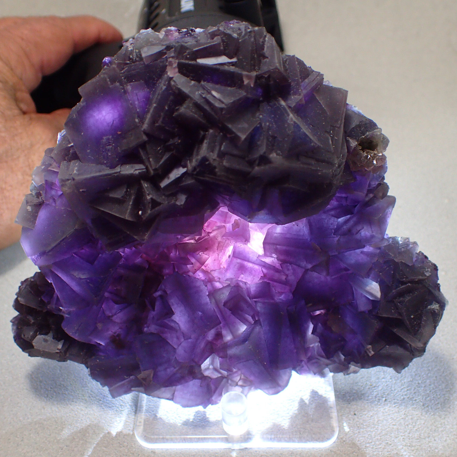 Fluorite, 3rd Cavern, Summit Cleft, Weisbeck Mountain, Austria