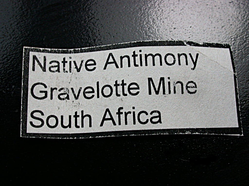 MINERALS : ANTIMONY ON ALL SIDES FROM CONSOLIDATED MURCHISON MINES, SOUTH AFRICA