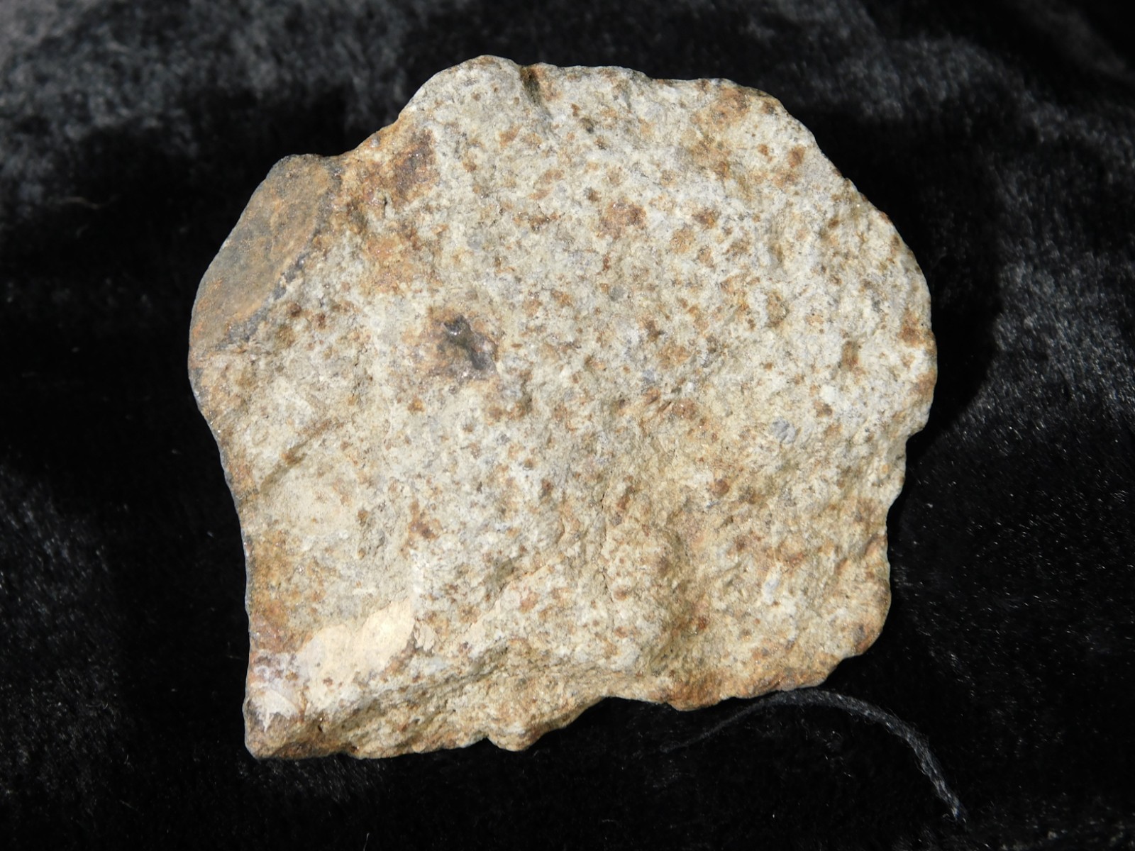 Stony METEORITE With Dark Fusion Crust 100% Natural Fell in Libya 42.2gr