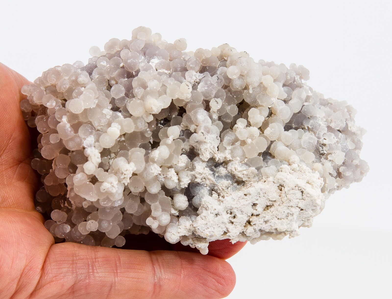 Grape Agate Crystal Natural Purple Chalcedony Cluster Decor 397g 107mm H2024