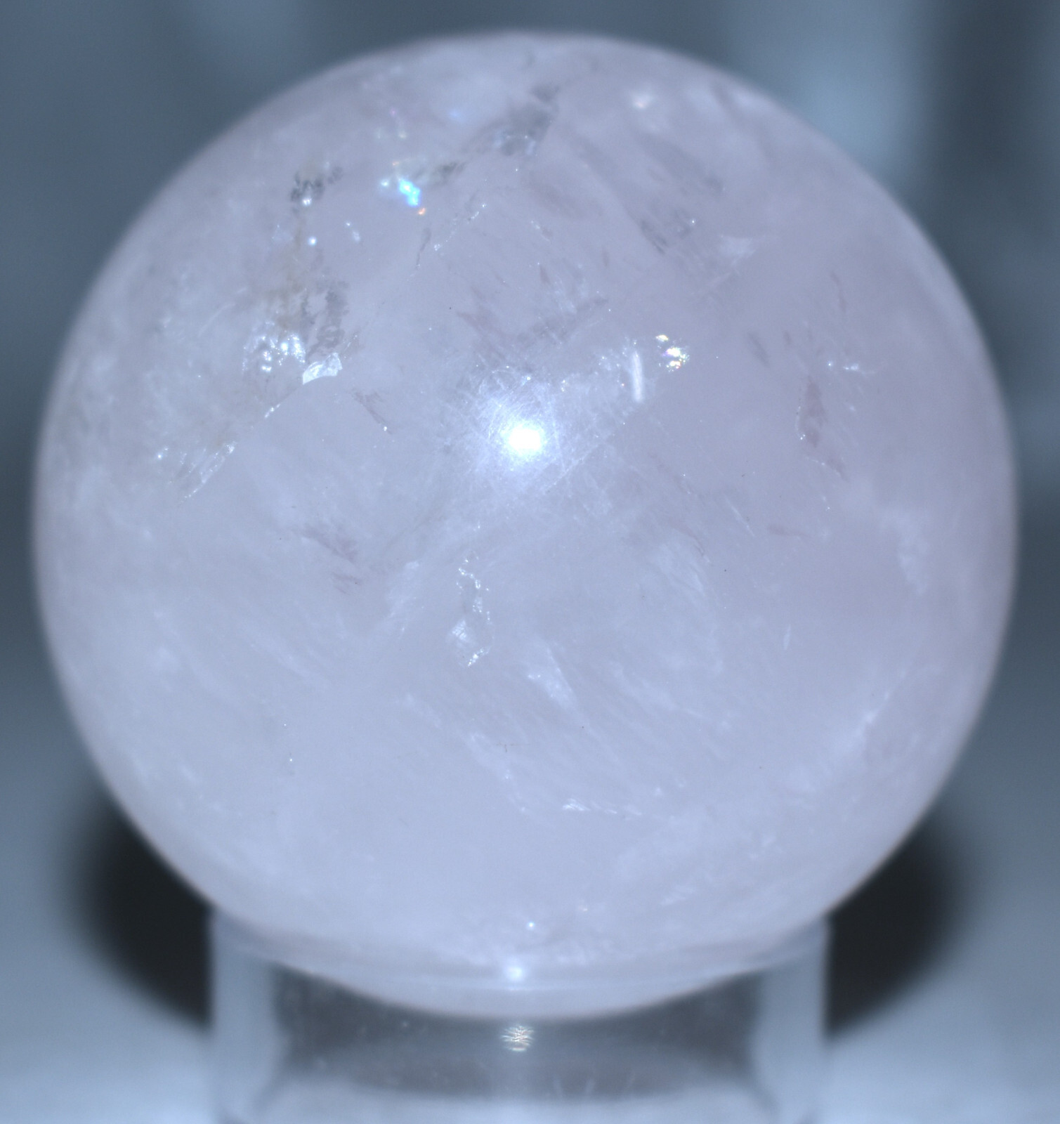Beautiful Rose Quartz Sphere 1.98″/177 Grams