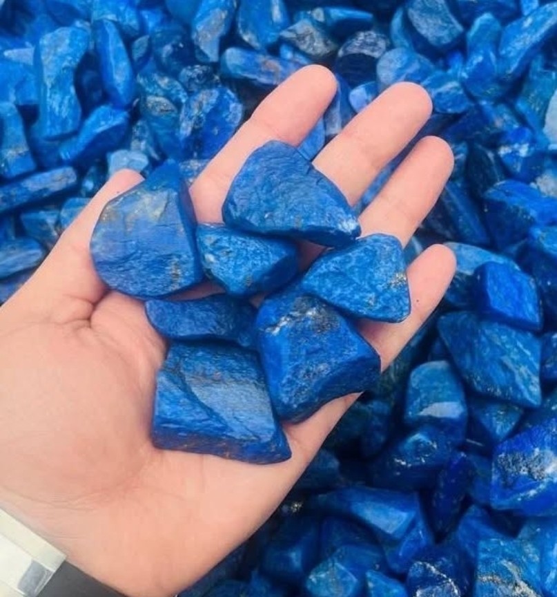 Lapis Lazuli Rough Stone Royal Blue 5 Pieces