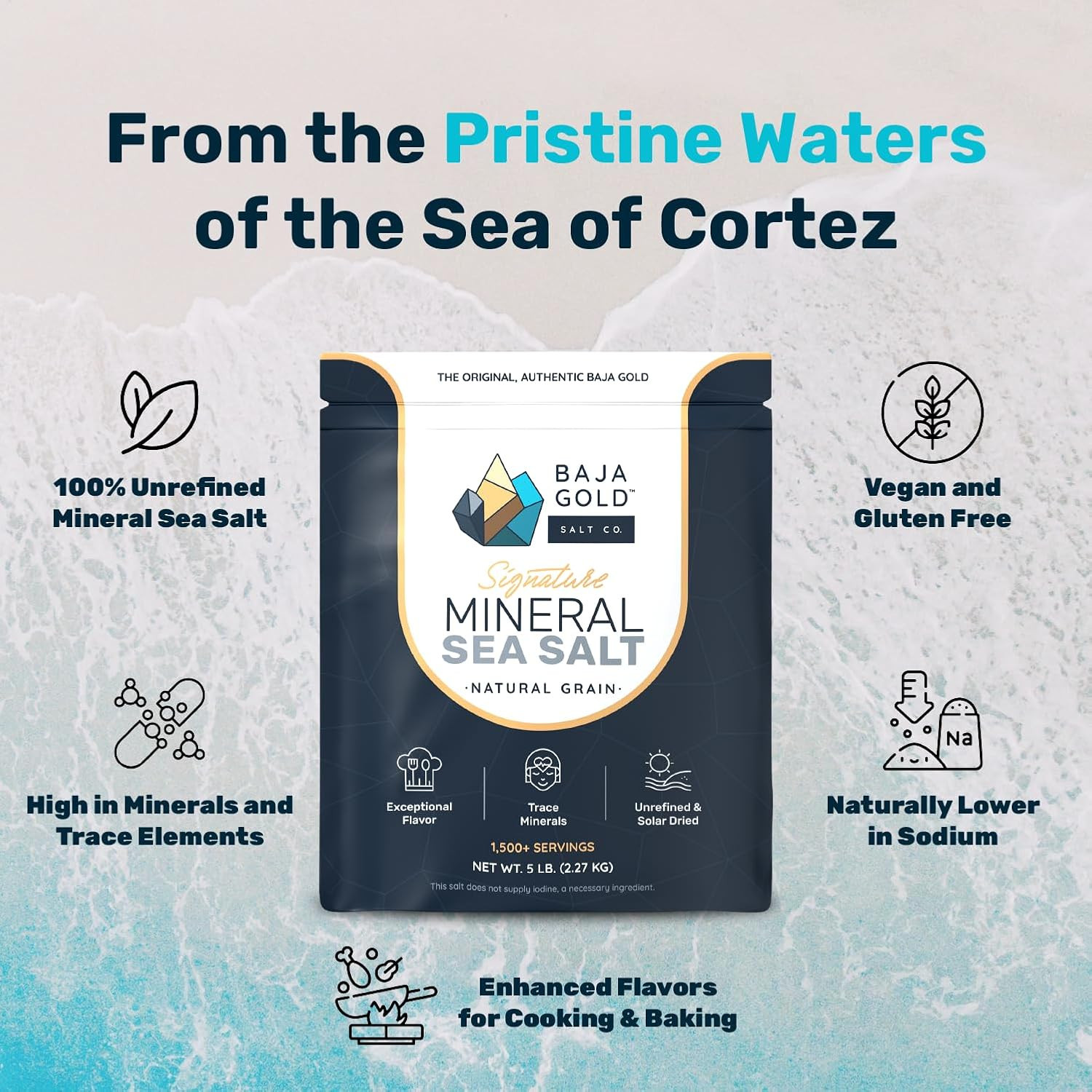 Signature Mineral Sea Salt – Recommended by Gary Brecka – Organic Natural Grain