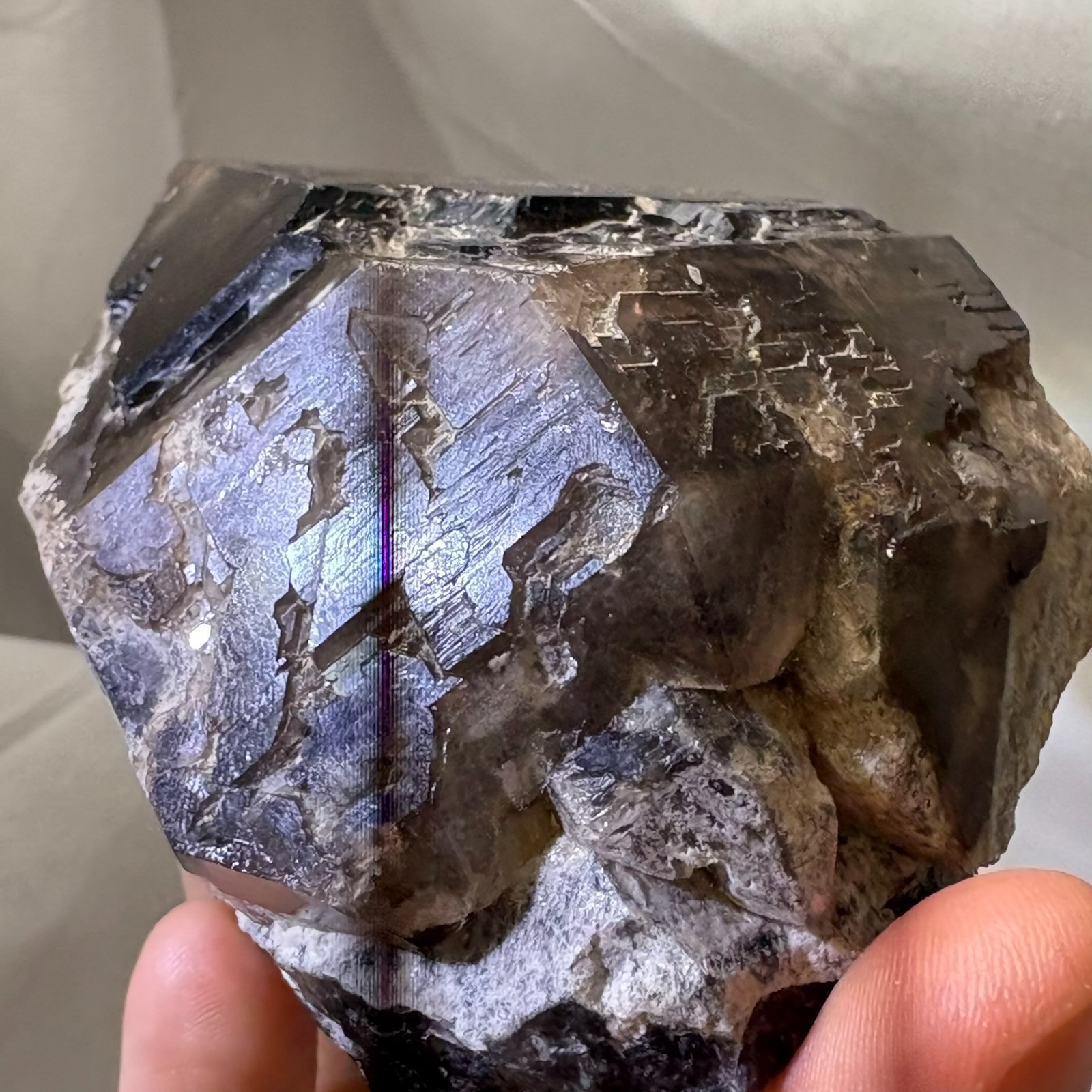 Natural Elestial Smoky Quartz Crystal Raw Mineral Specimen Protection Reiki Heal