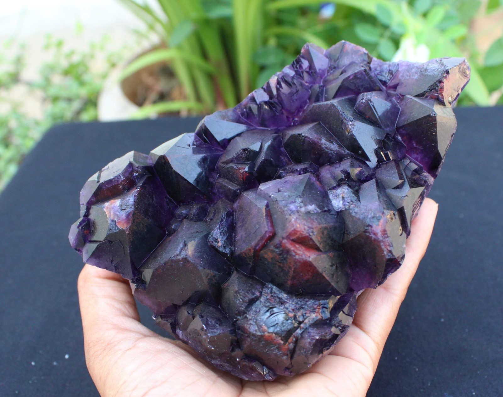 AMYTHST ON MATRIX MINERALS SPECIMEN INDIA