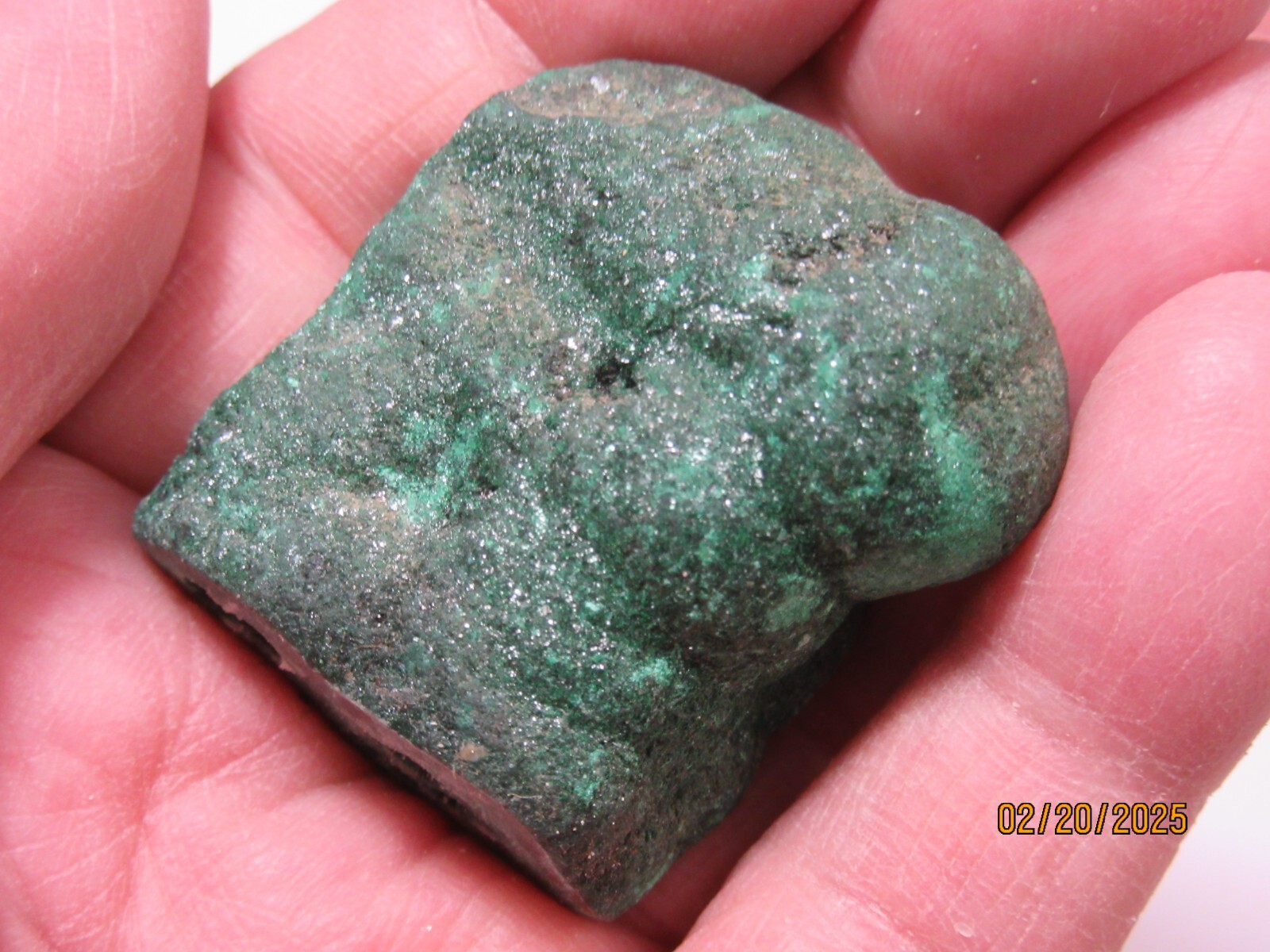 Green Malachite Mineral Nodule Zaire Africa 1 5/8″ Collectible GMNCZA-15s