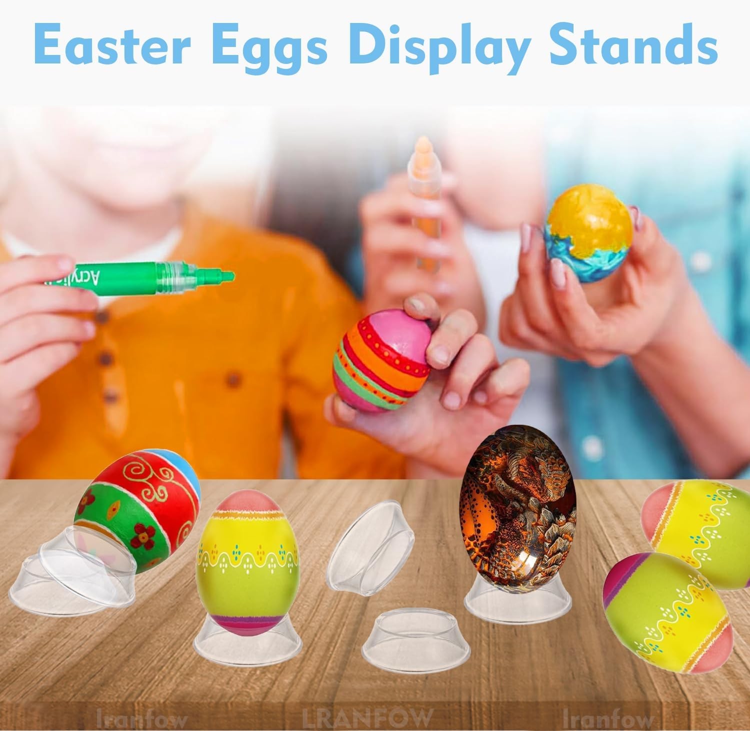 16PCS Baseball & Sphere Display Stands Holder for Balls Easter Party Softballs