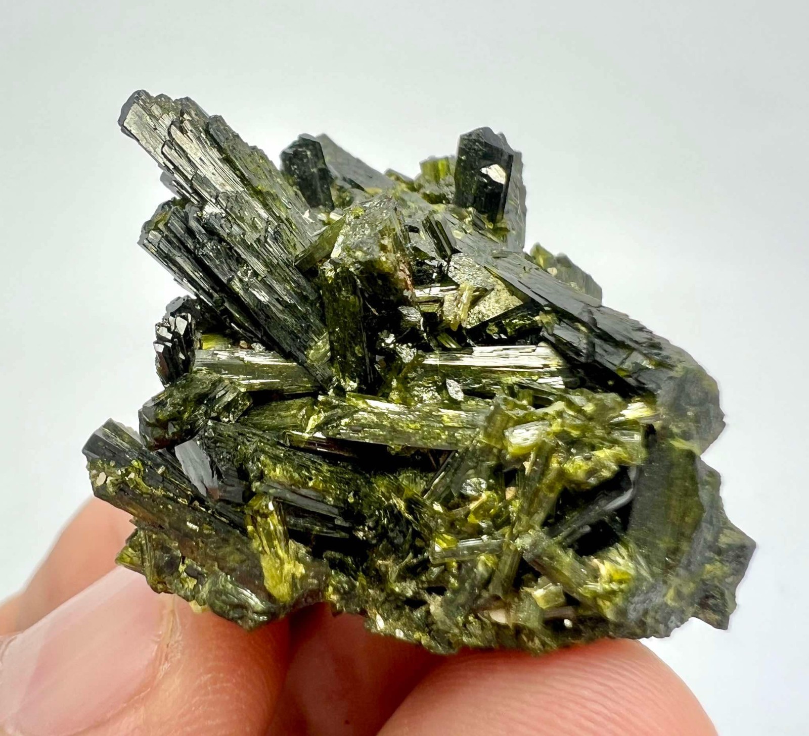 123 CT Amazing! Epidote Crystals Bunch Specimen From Skardu Pakistan s42