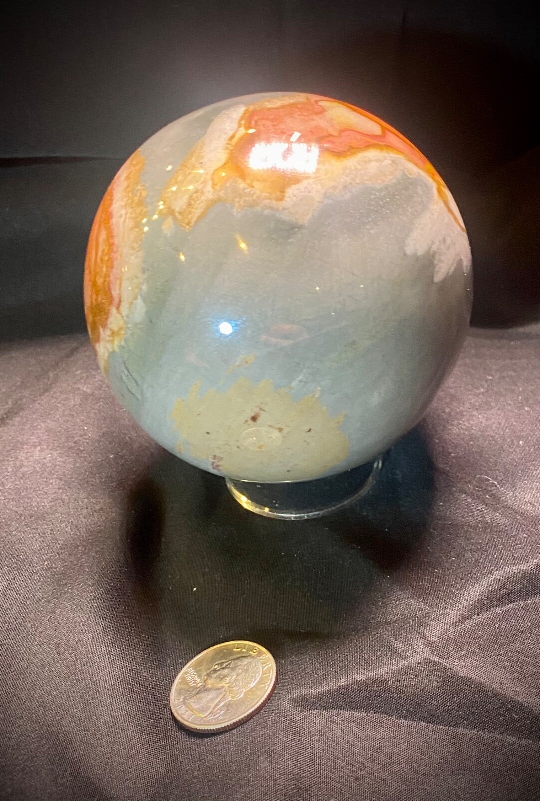 Extra Large Polychromate Desert Jasper Sphere