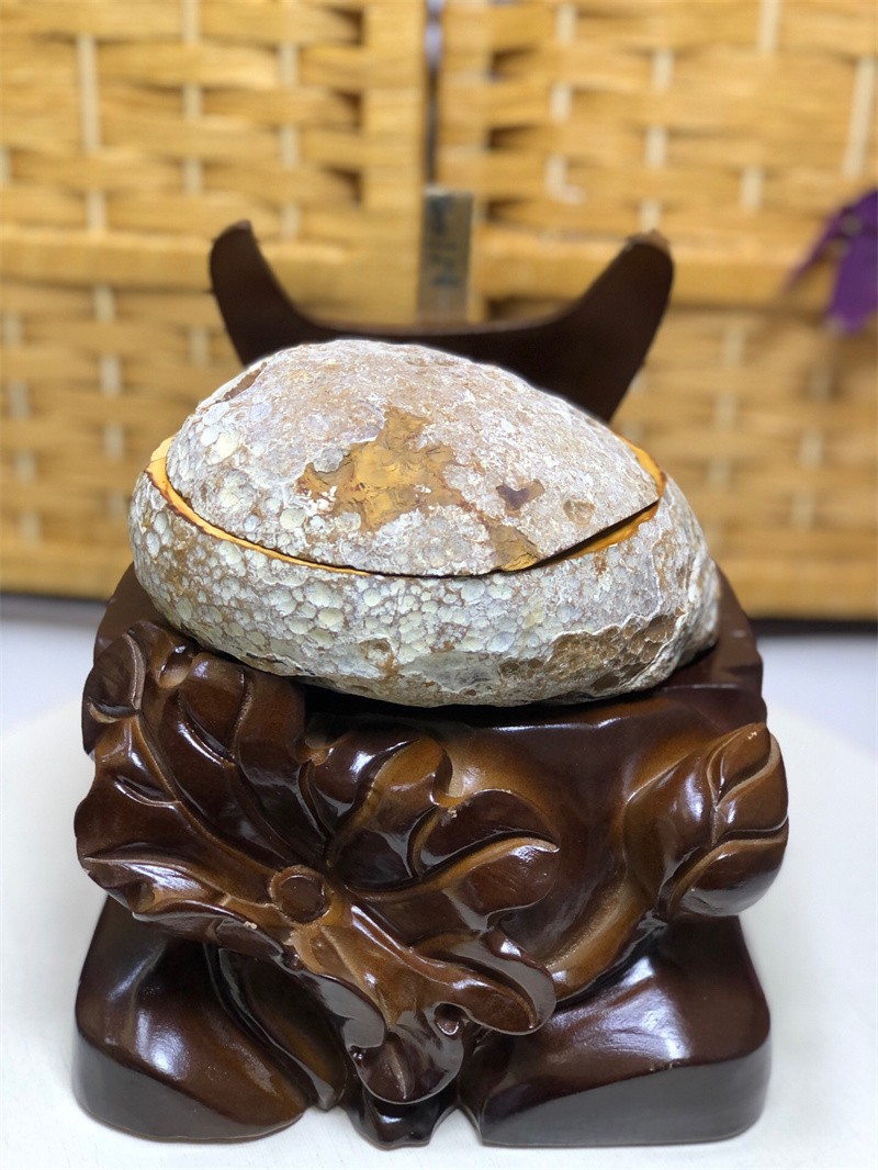8.14LBNatural Agate Crystal Geode Quartz Bowl Wealth Spirit Energy Healing+Stand