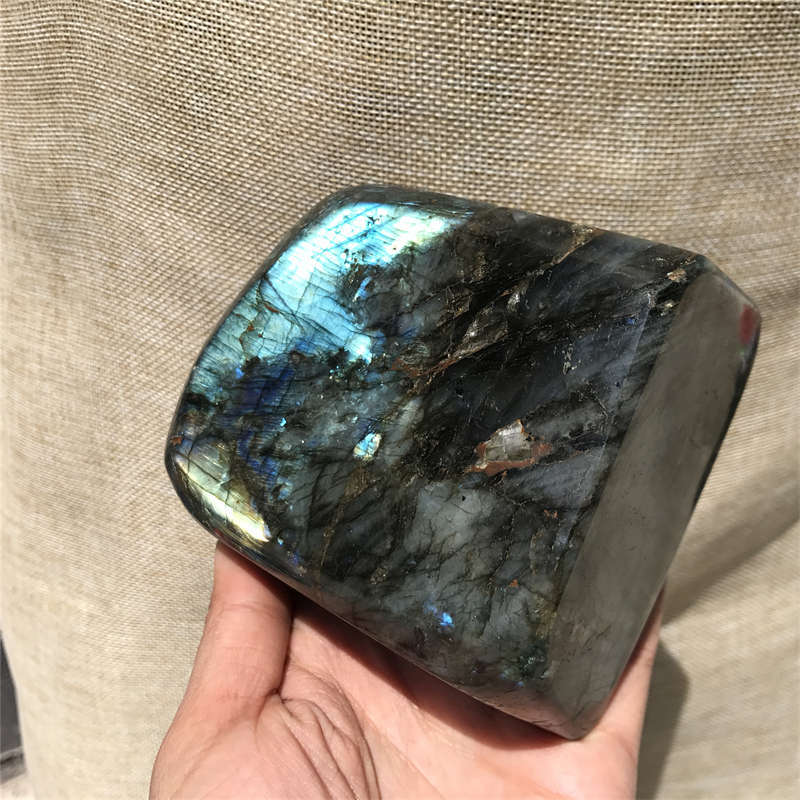 1.27kg Natural Labradorite Quartz Crystal Spectrolite Mineral Reiki healing