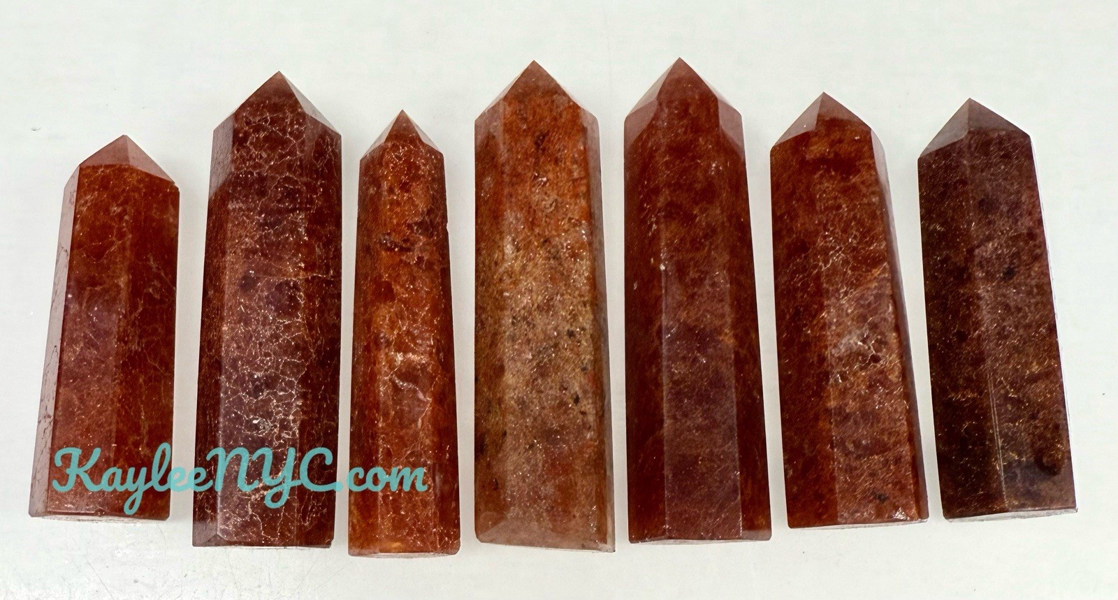 Wholesale Lot 1Lb Natural Strawberry Quartz Obelisk Tower Crystal Healing