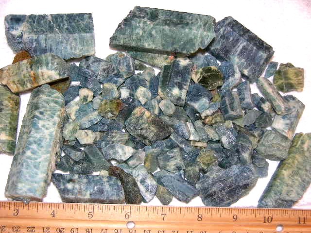 Aquamarine rough crystal deep blue Zambia bigger pieces 1/2 pound 3 plus pieces