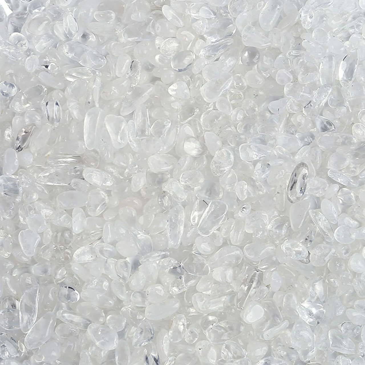 Bulk Clear Quartz Semi Tumbled Stones Chips Mini Crystal