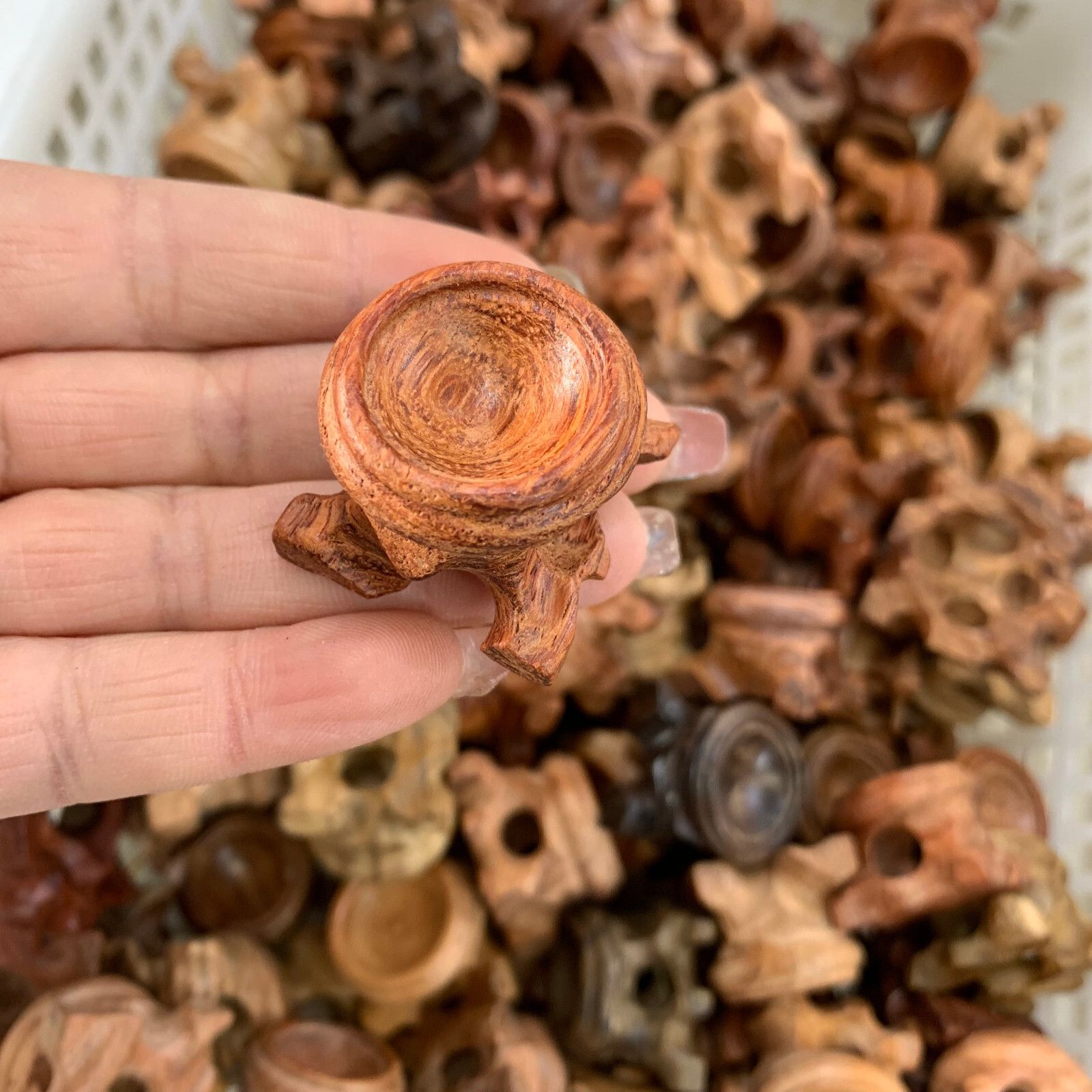10pcs Resin Wooden Stand Base For Crystal Ball Base Home Decoration 25mm