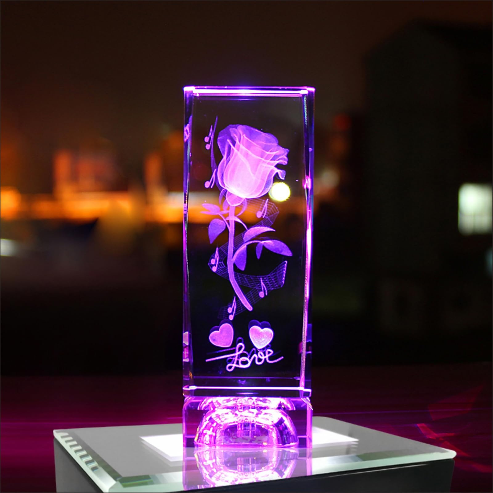 Rectangular Light Display Base for Crystals Glass Art Light Display Stand 3D …