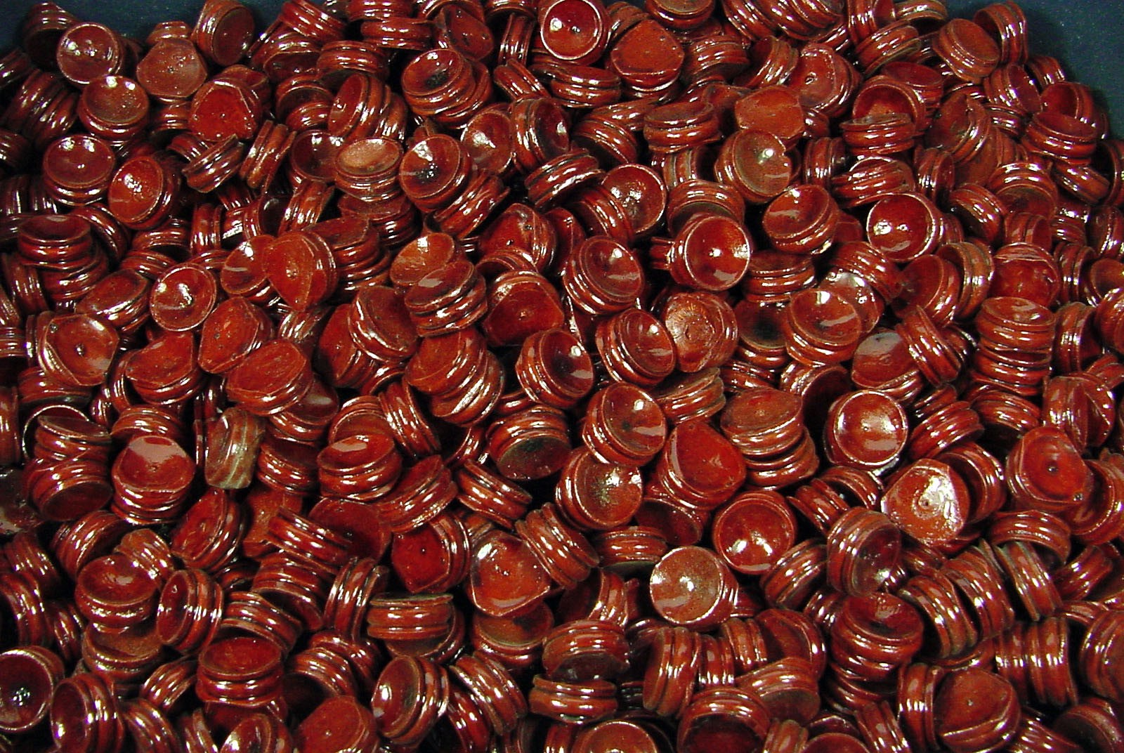 BUTW (96) Cherry wood round stands (stands only) sphere egg lapidary 1979R 96