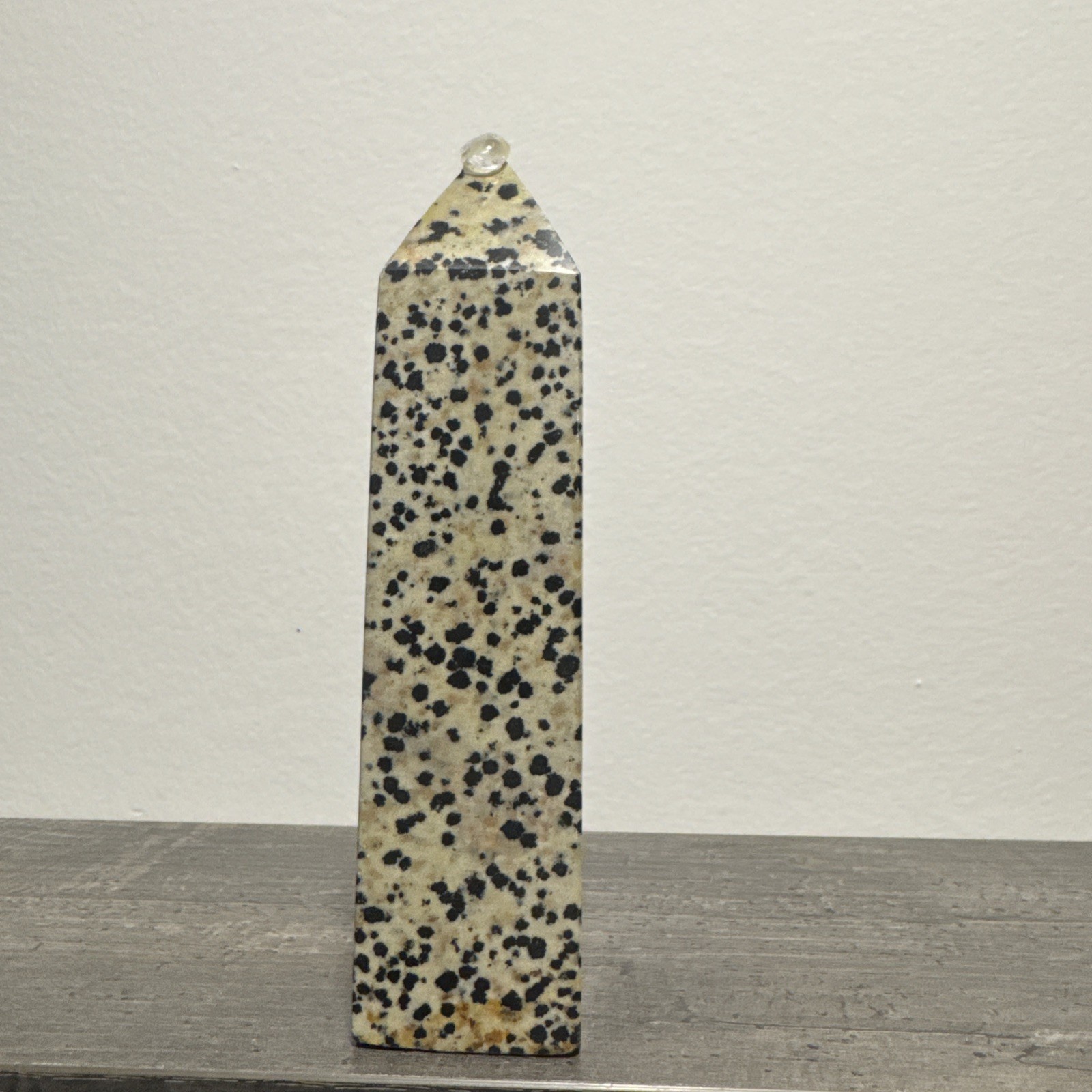 Dalmatian Jasper Crystal Tower 277 Grams 5.25”