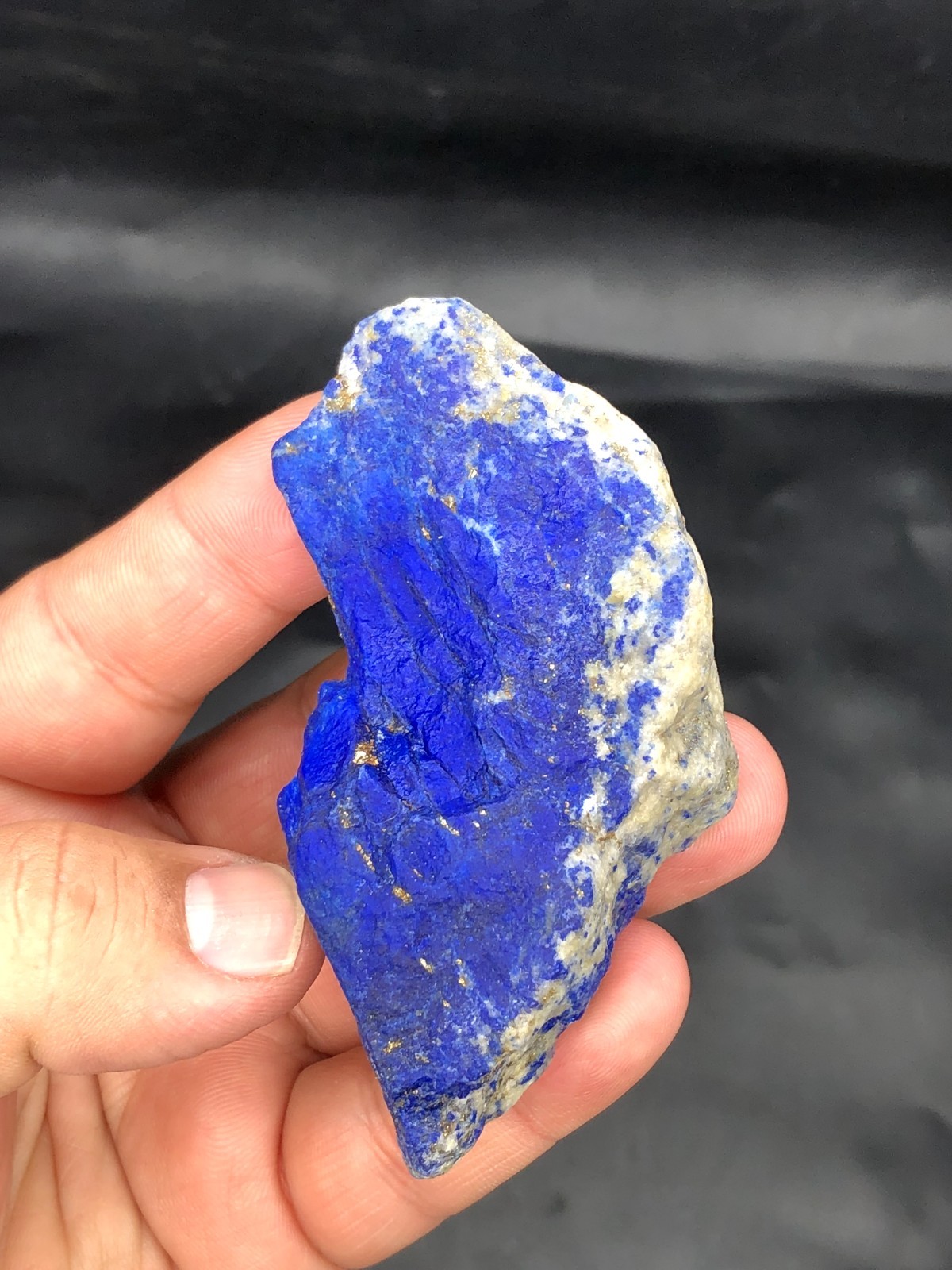 Premium Lapis Lazuli Rough Bulk Stone – Large Blue Calcite & Pyrite J43..3