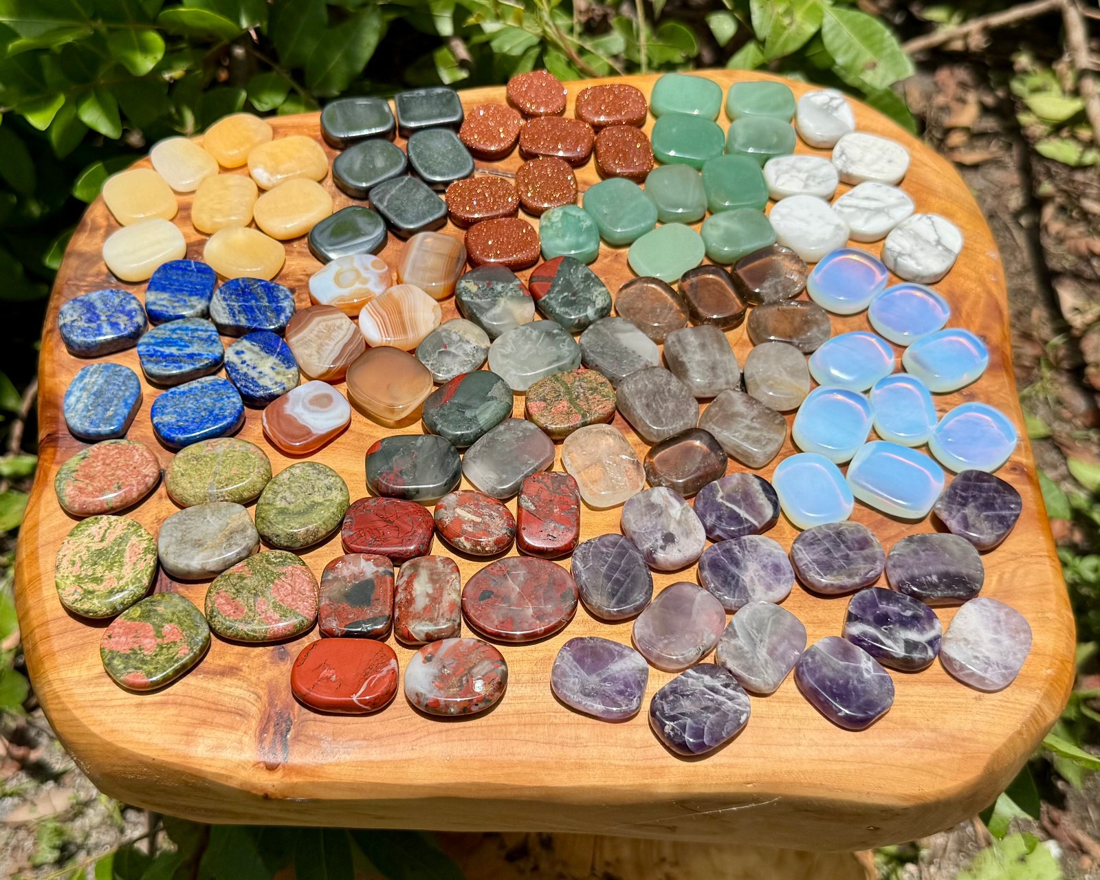 Mini Crystal Palm Stones BUY 2 GET 1 Free: Choose Gemstone (Natural Worry Stone)