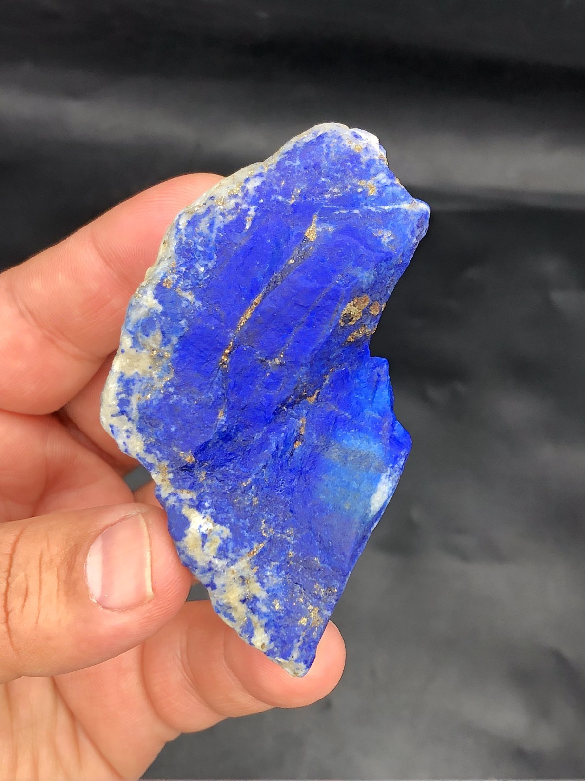 Premium Lapis Lazuli Rough Bulk Stone – Large Blue Calcite & Pyrite J43..3