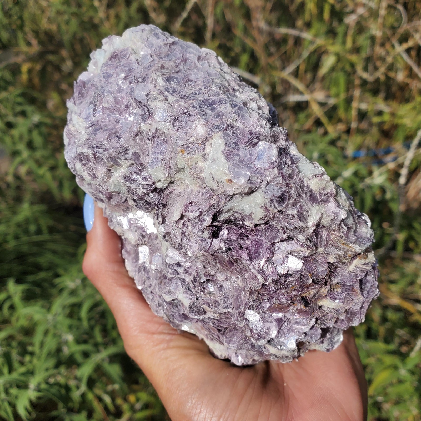 Raw Mica Lilac Pink Purple Flashy Sparkly Display Rock | A Grade | 766 grams