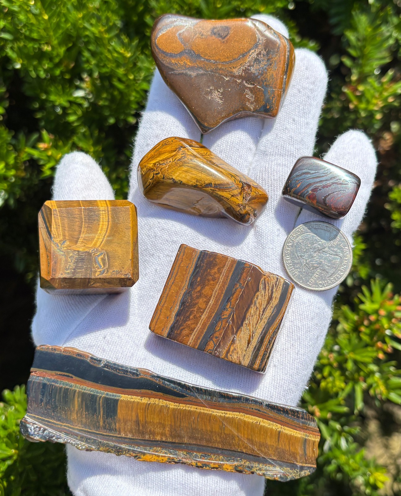 USA SALE 222g LOT TIGER EYE CUBE/TUMBLE/POLISHED SLAB/SLICE/TIGER IRON/TUMBLES