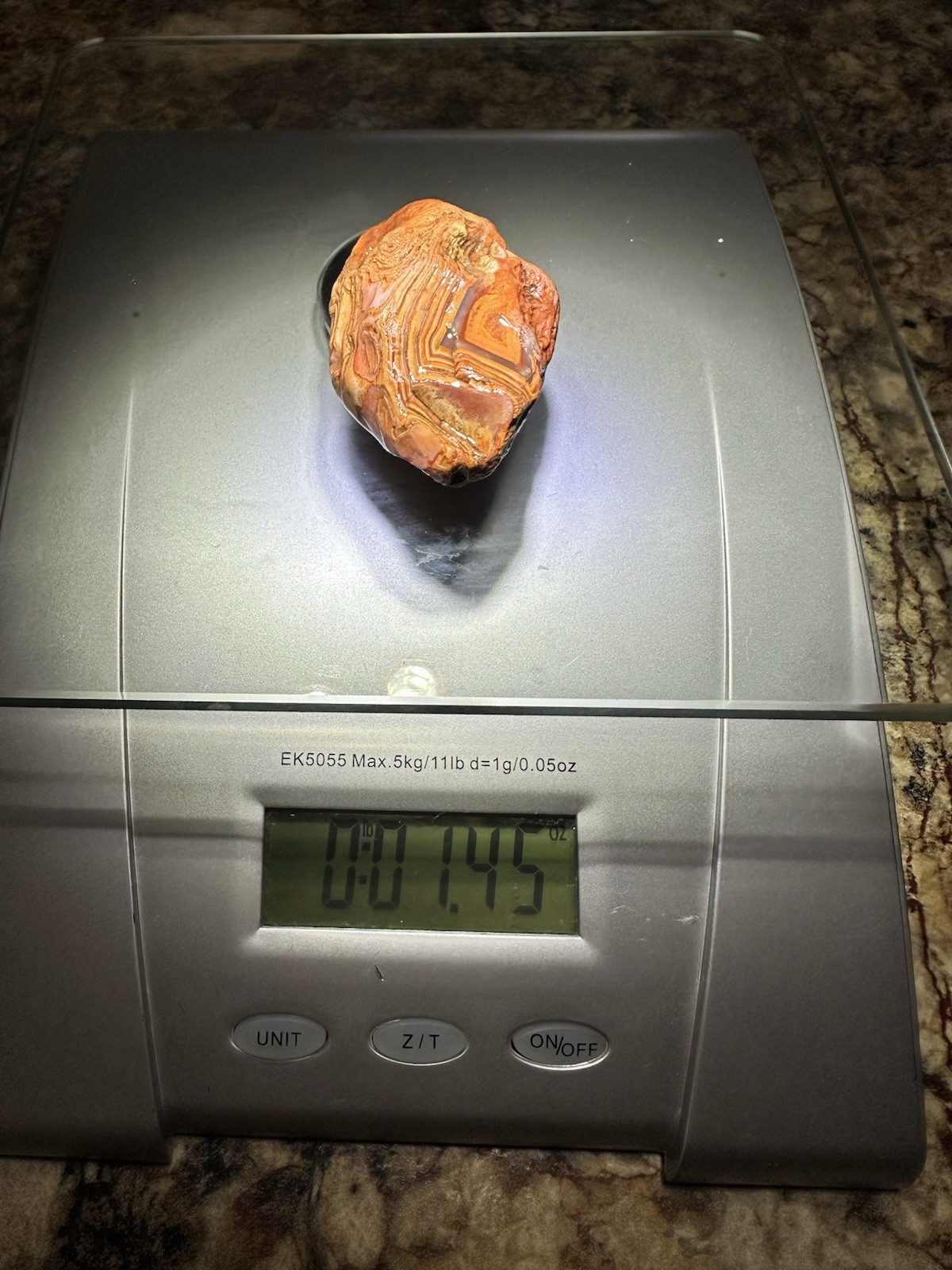 1.45 oz Lake Superior Agate Rare Chalky Opaque Fire Canyon Paint Agate (DEAL)