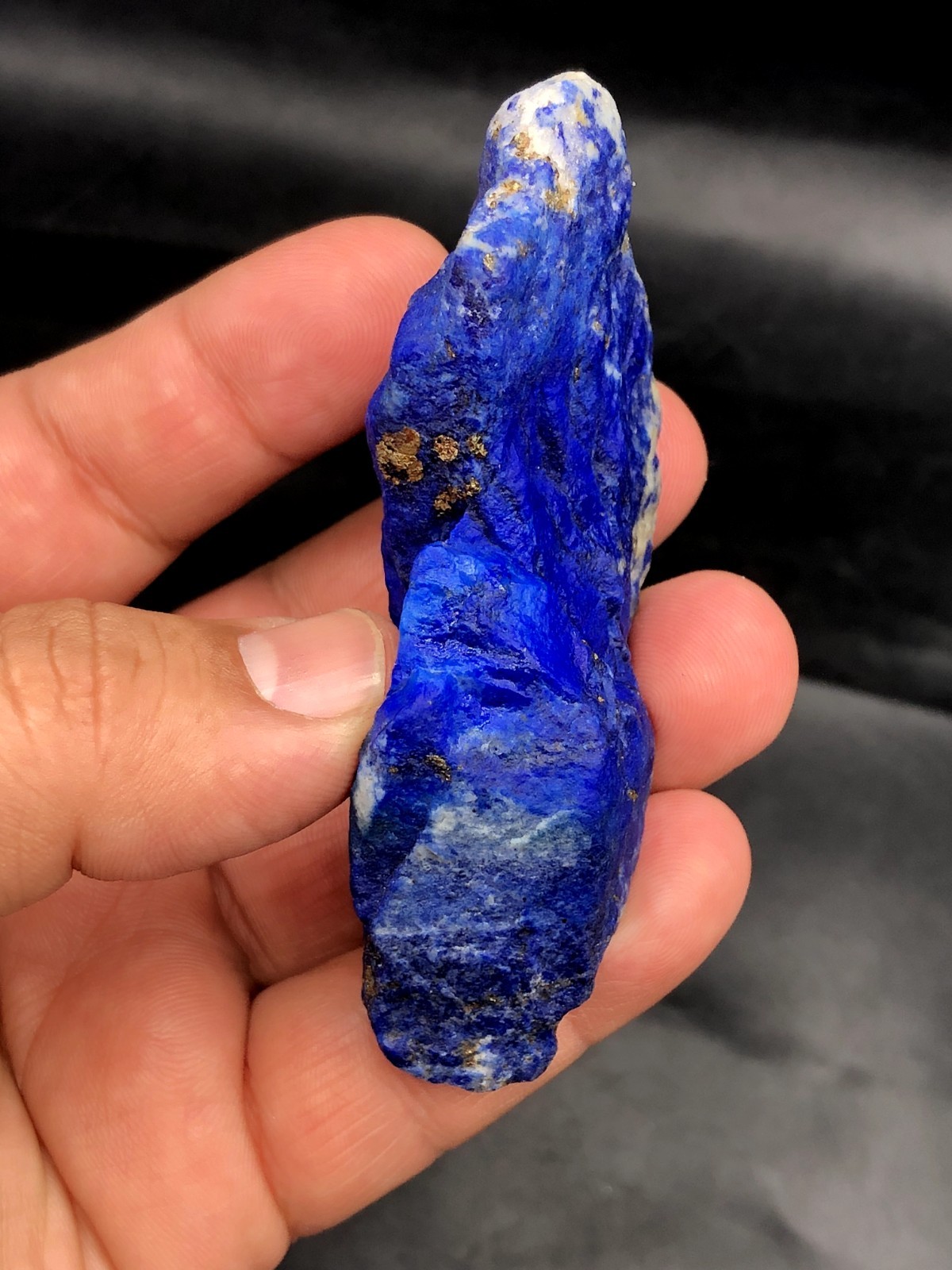 Premium Lapis Lazuli Rough Bulk Stone – Large Blue Calcite & Pyrite J43..3