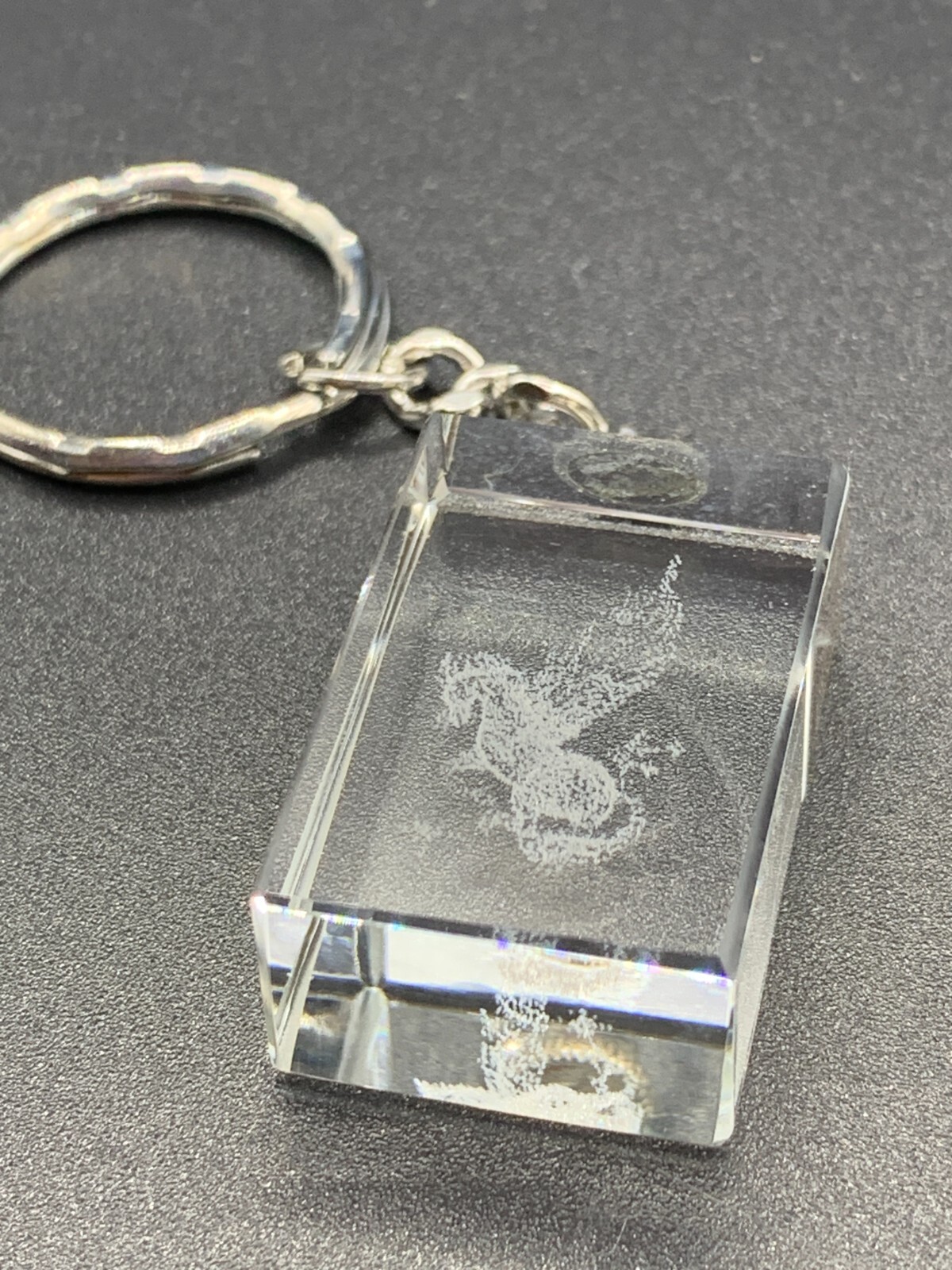 3D Laser Etched Pegasus Key Chain 1.25″ x .75″x 7/16″