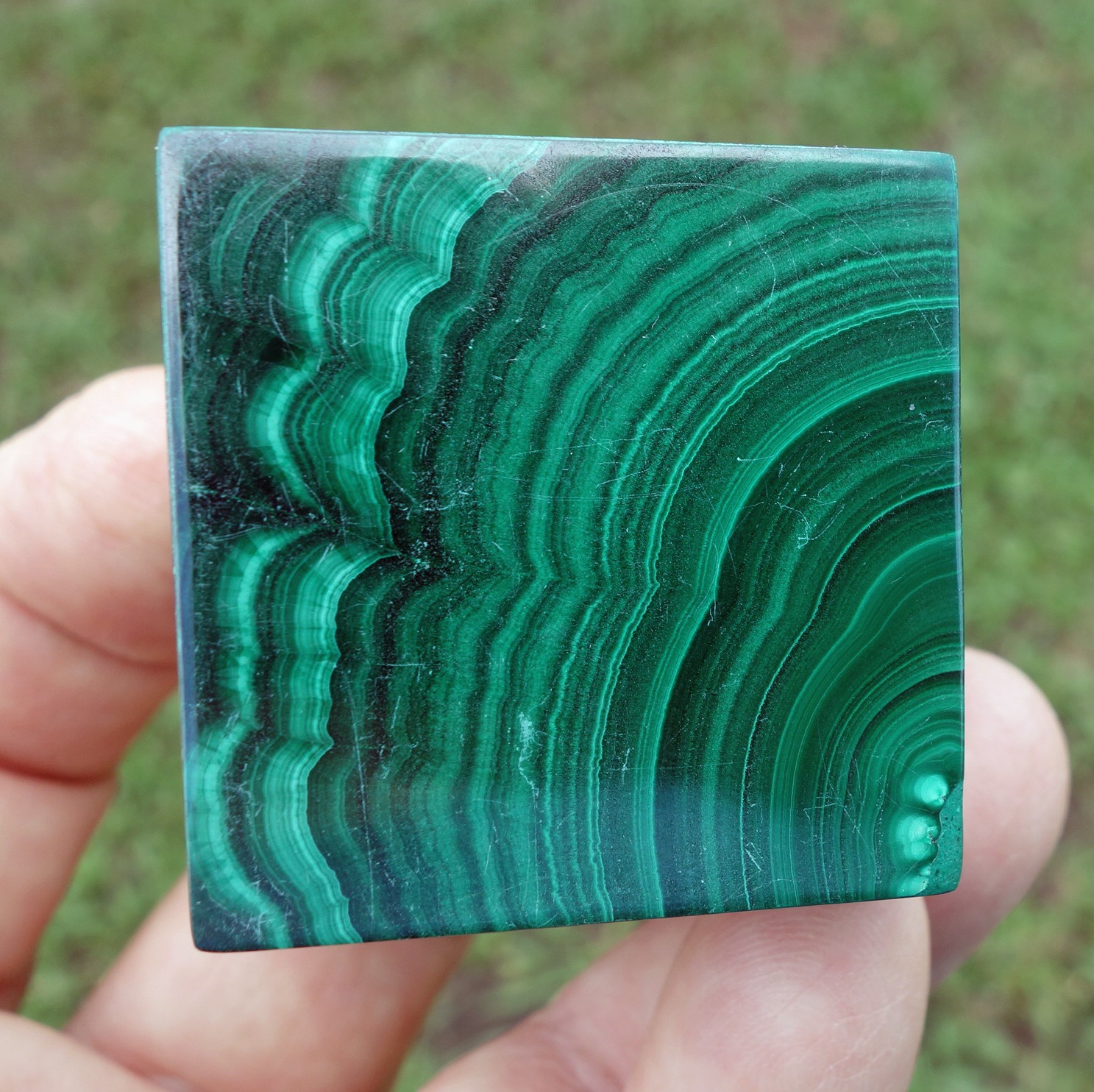 Solid Green MALACHITE CUBE Crystal South Africa For Sale