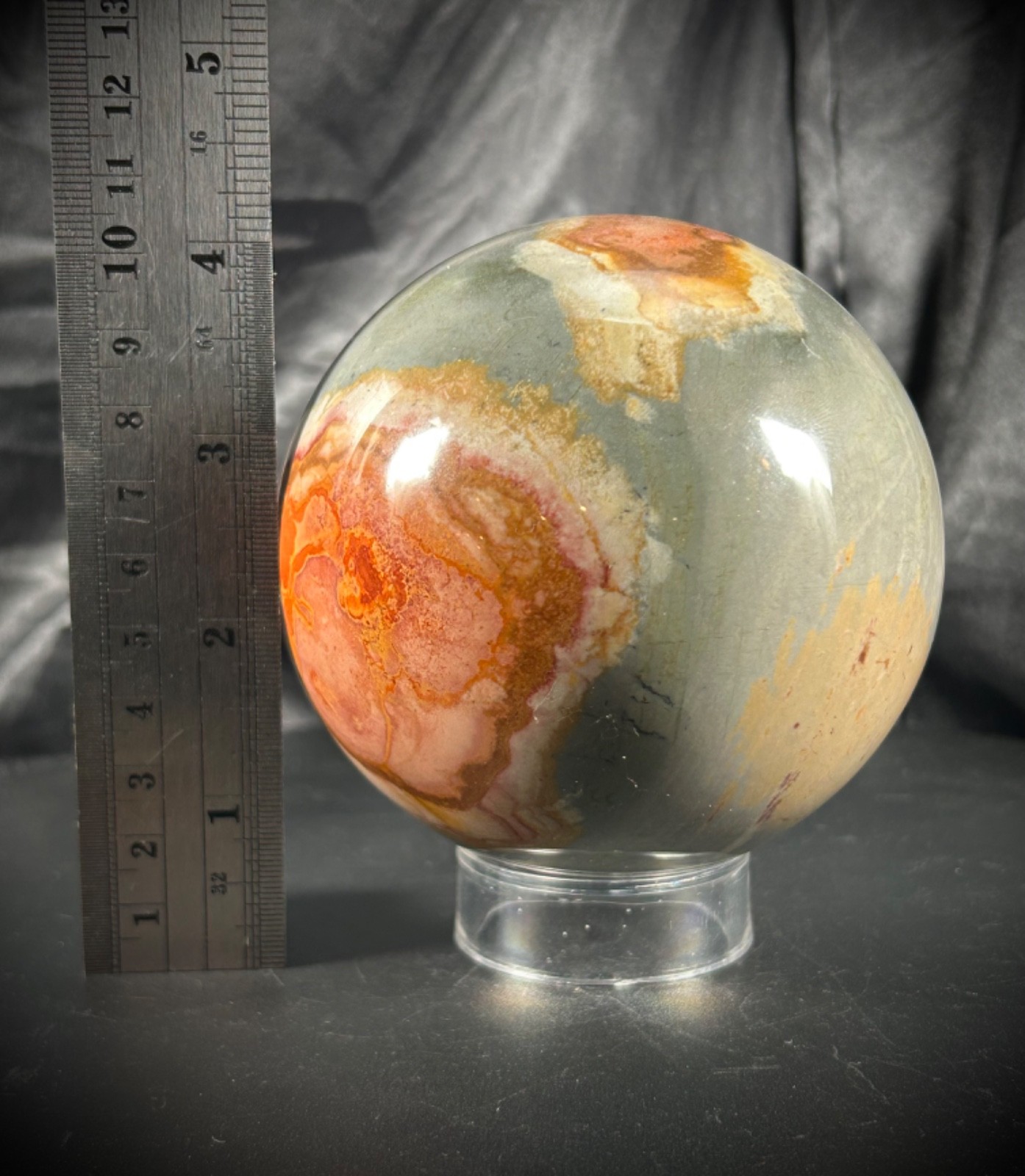 Extra Large Polychromate Desert Jasper Sphere
