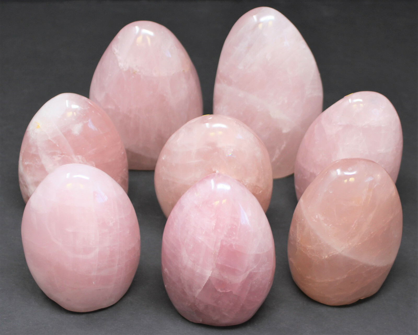 LARGE Polished Rose Quartz Freeform: Cut Base Free Standing Display Specimens