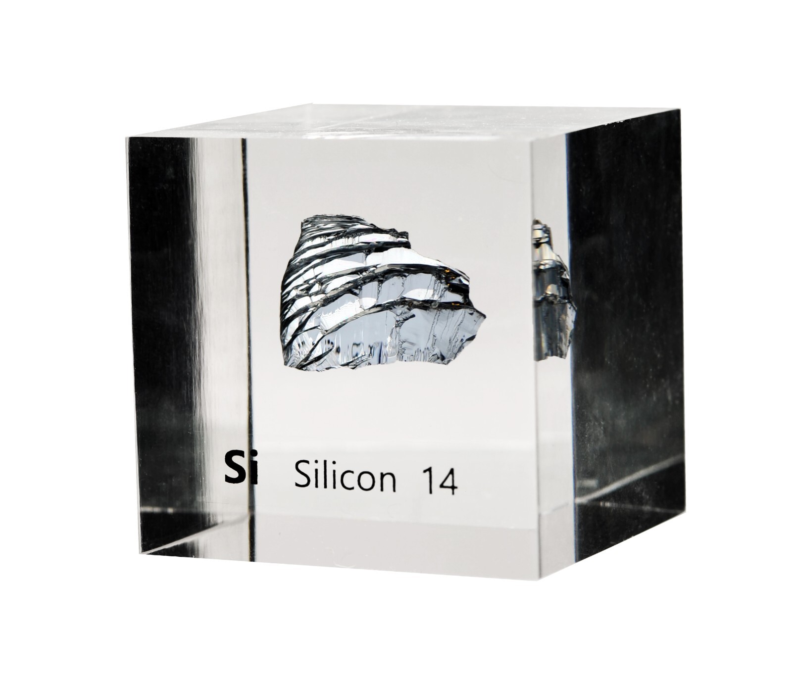 Silicon 50mm Lucite Acrylic Cube for Element Collection USA SHIPPING