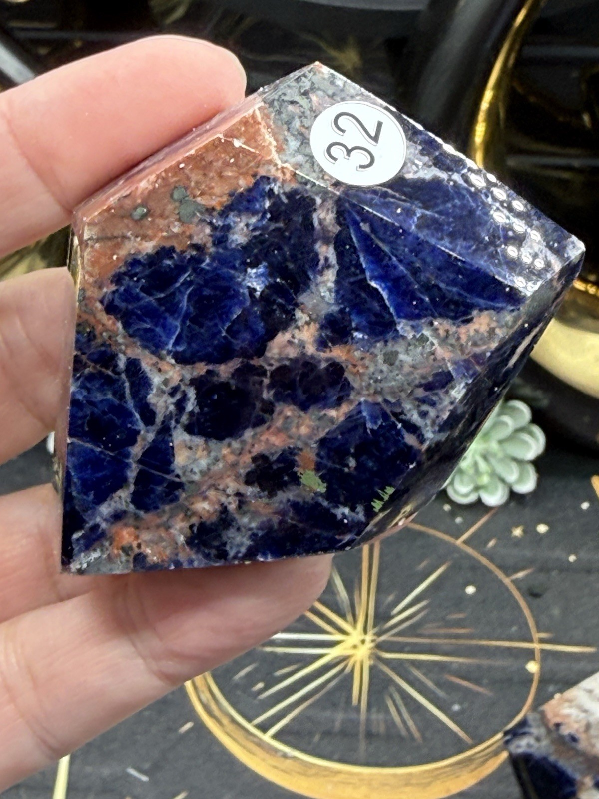 Natural Sodalite Freeform HQ Polish really nice! Free shipping