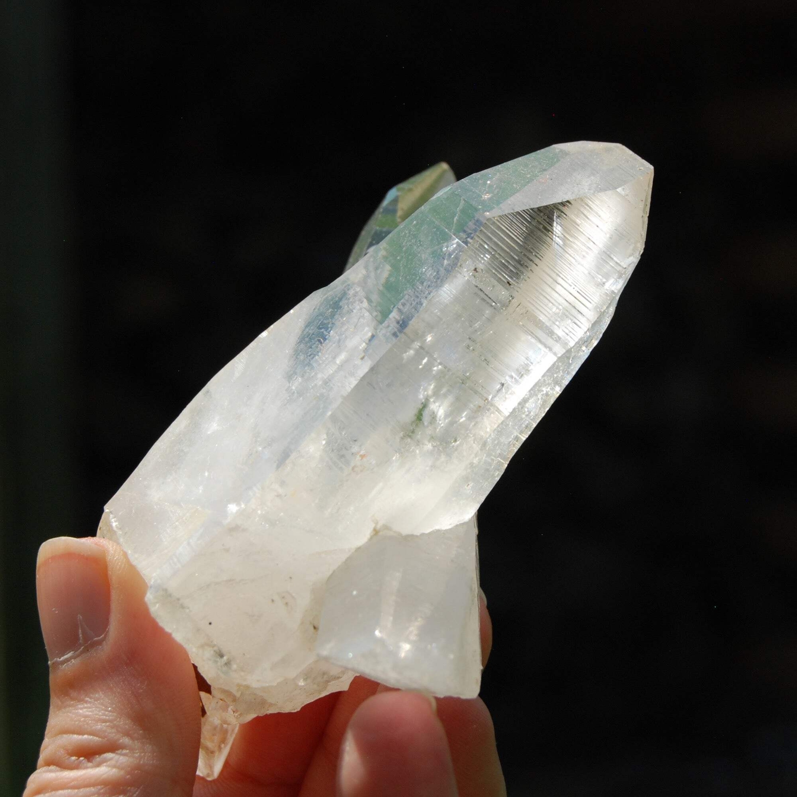 4in 160g Tantric TWIN FLAME Soulmate Colombian Lemurian Seed Crystal Cluster, Se